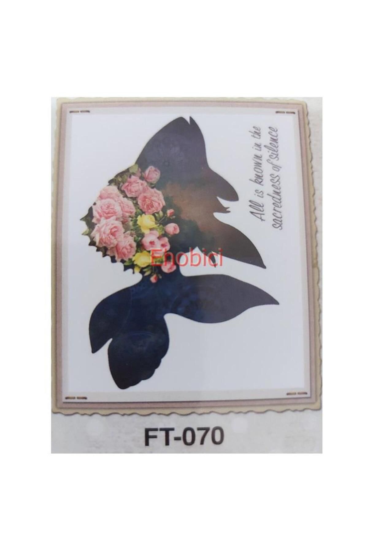 Cadence FT-70 Cadence Kumaş Transfer 25x35 Çiçekli Hayvan Figürleri Serisi
