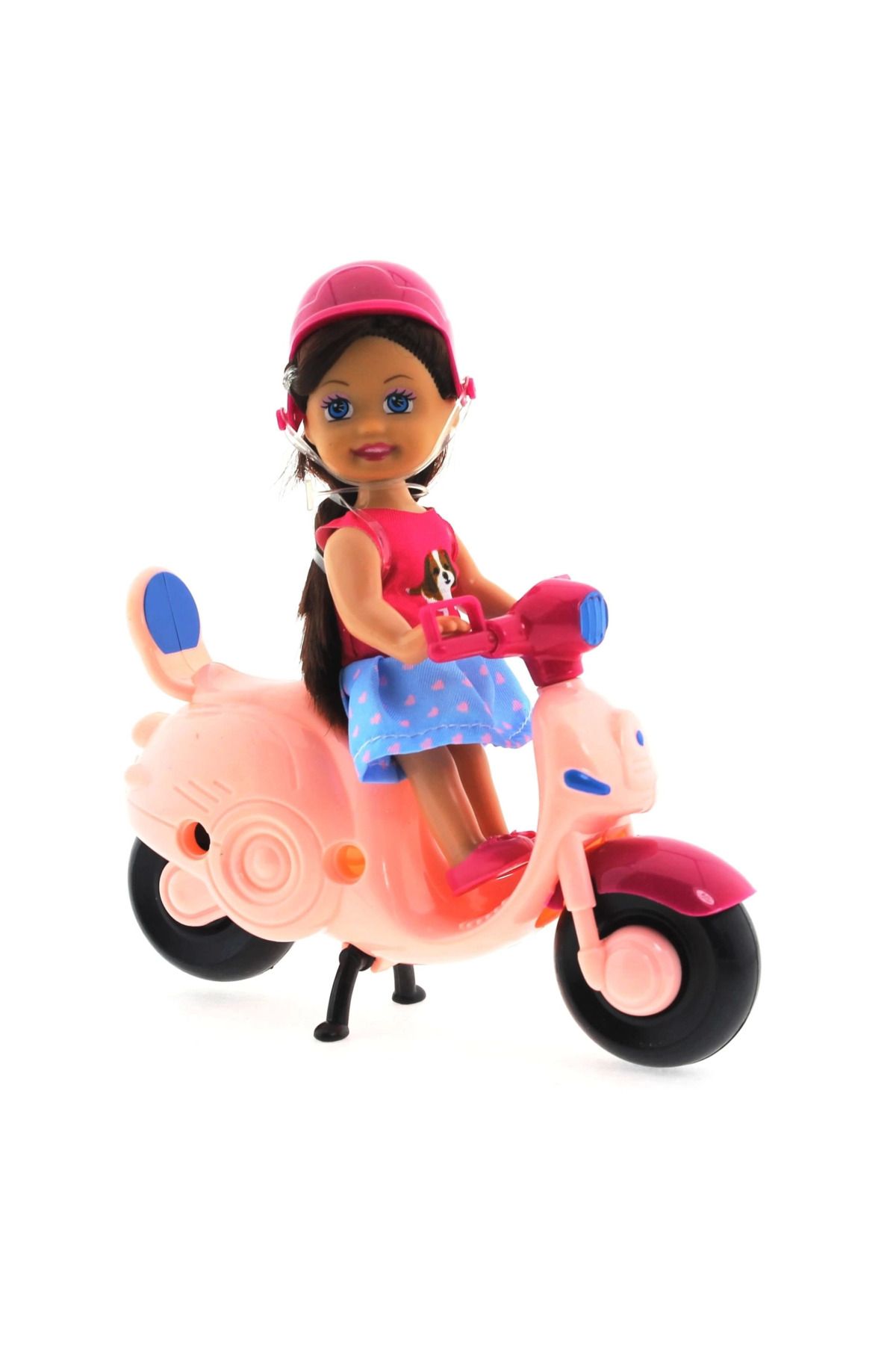 KAKTÜS JACK Cute Doll Mini Bebek ve Pembe Vespa