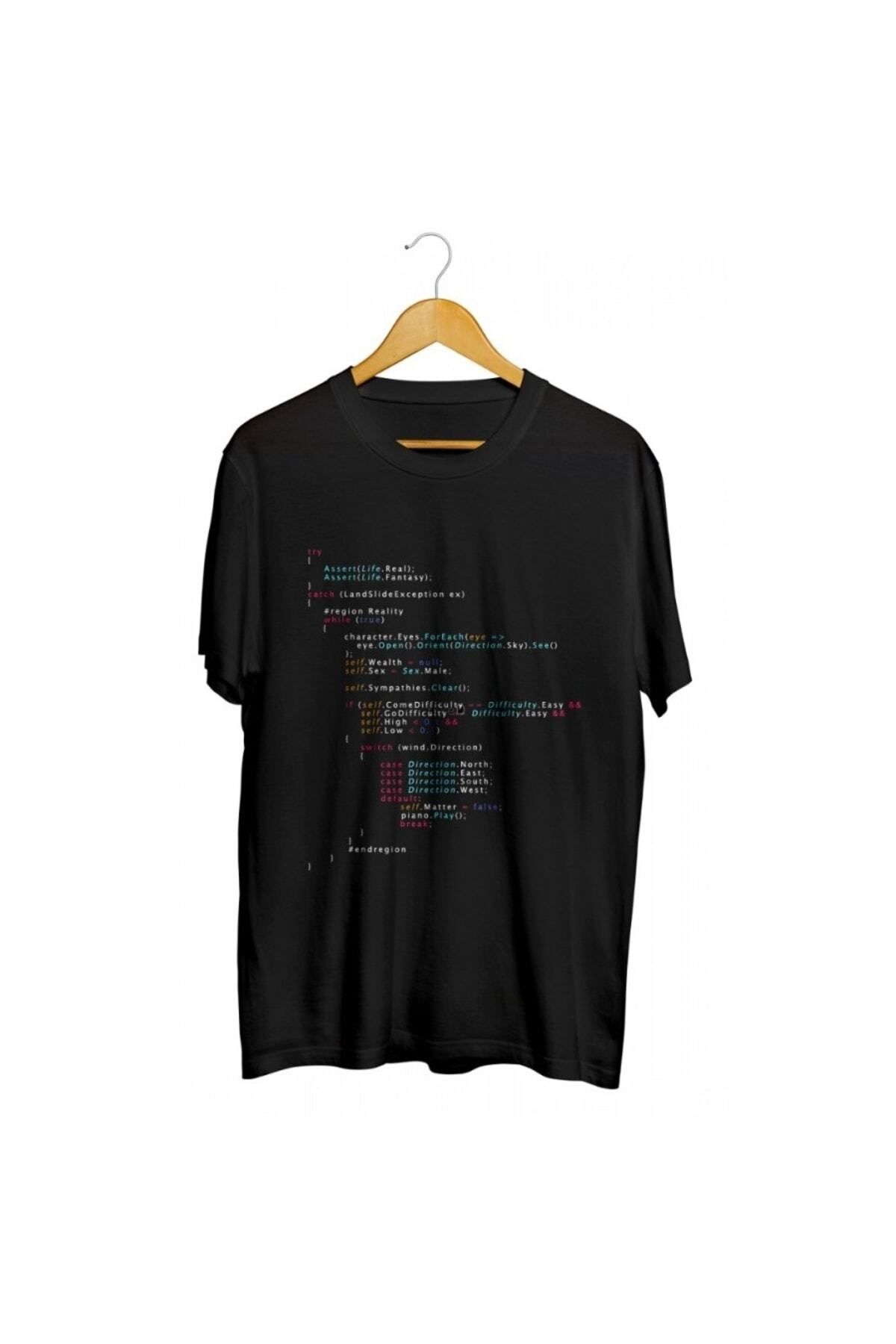 Miba Store Web Developer Yazılımcı Programlama Kod Baskılı Unisex Tişört