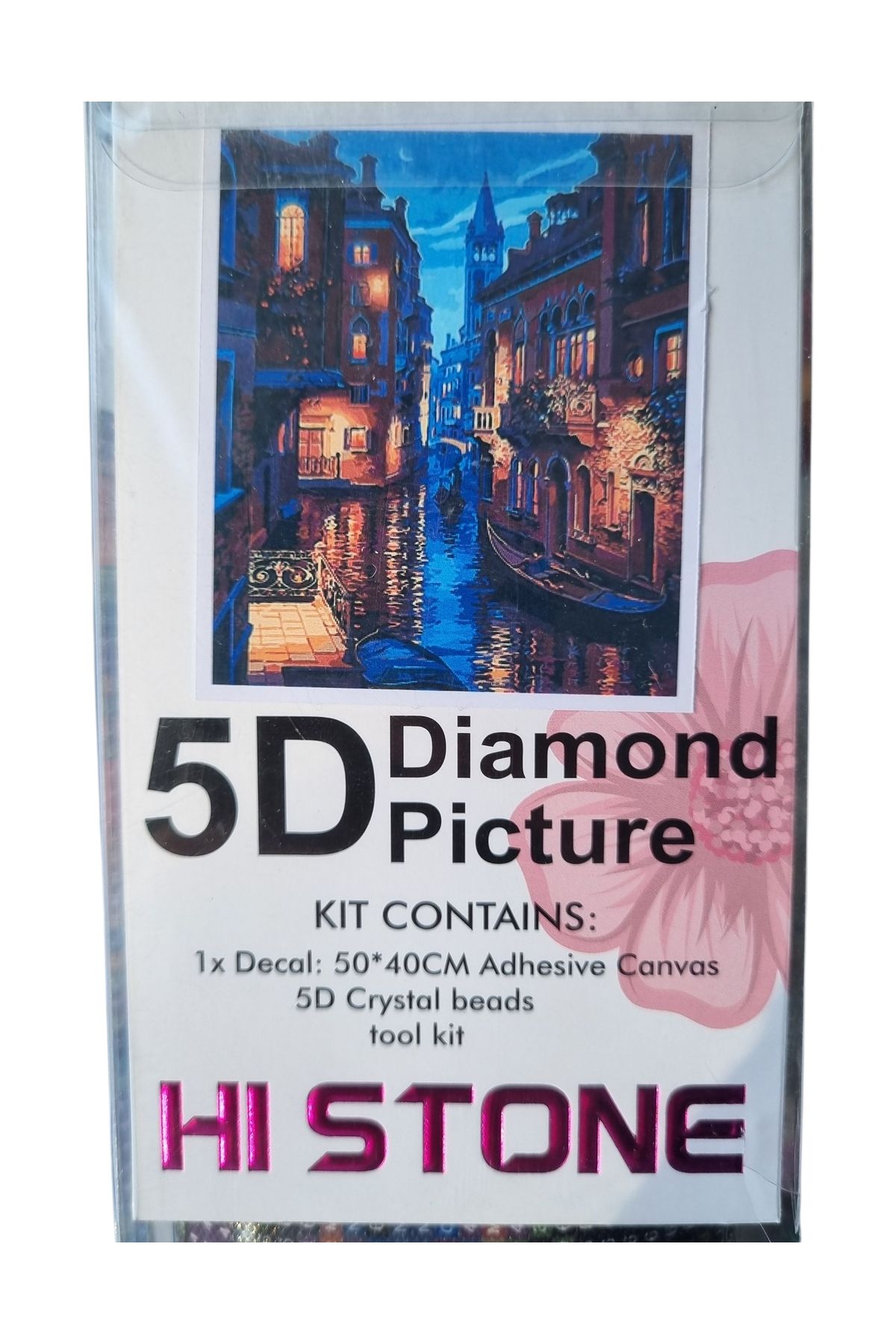 Hobiline 5D'li Elmas Boncuk Yapıştırma Taş İşleme Mozaik Goblen KİT "VENEDİK" 50x40 cm