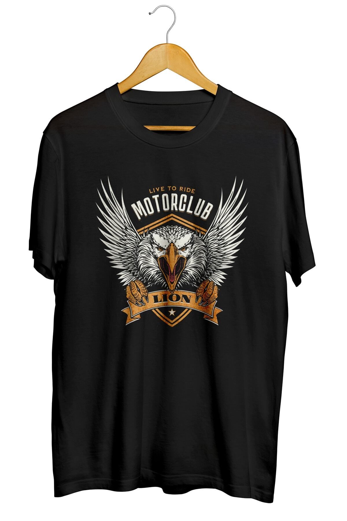 Miba Store Motorclub Eagle Baskılı Unisex Tişört