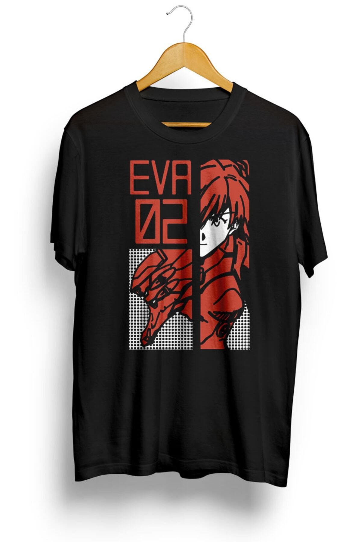 Miba Store Neon Genesis Evangelion Retro Vintage Anime Baskılı Tişört