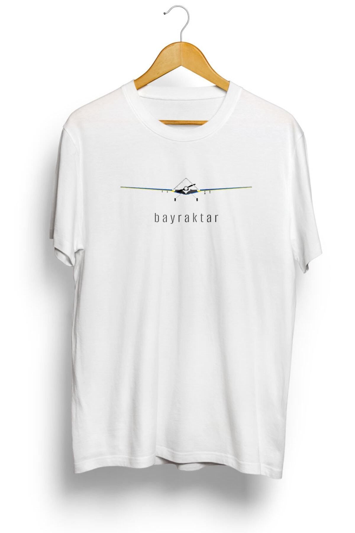 Miba Store Bayraktar Ukraine Flag Baskılı Tişört