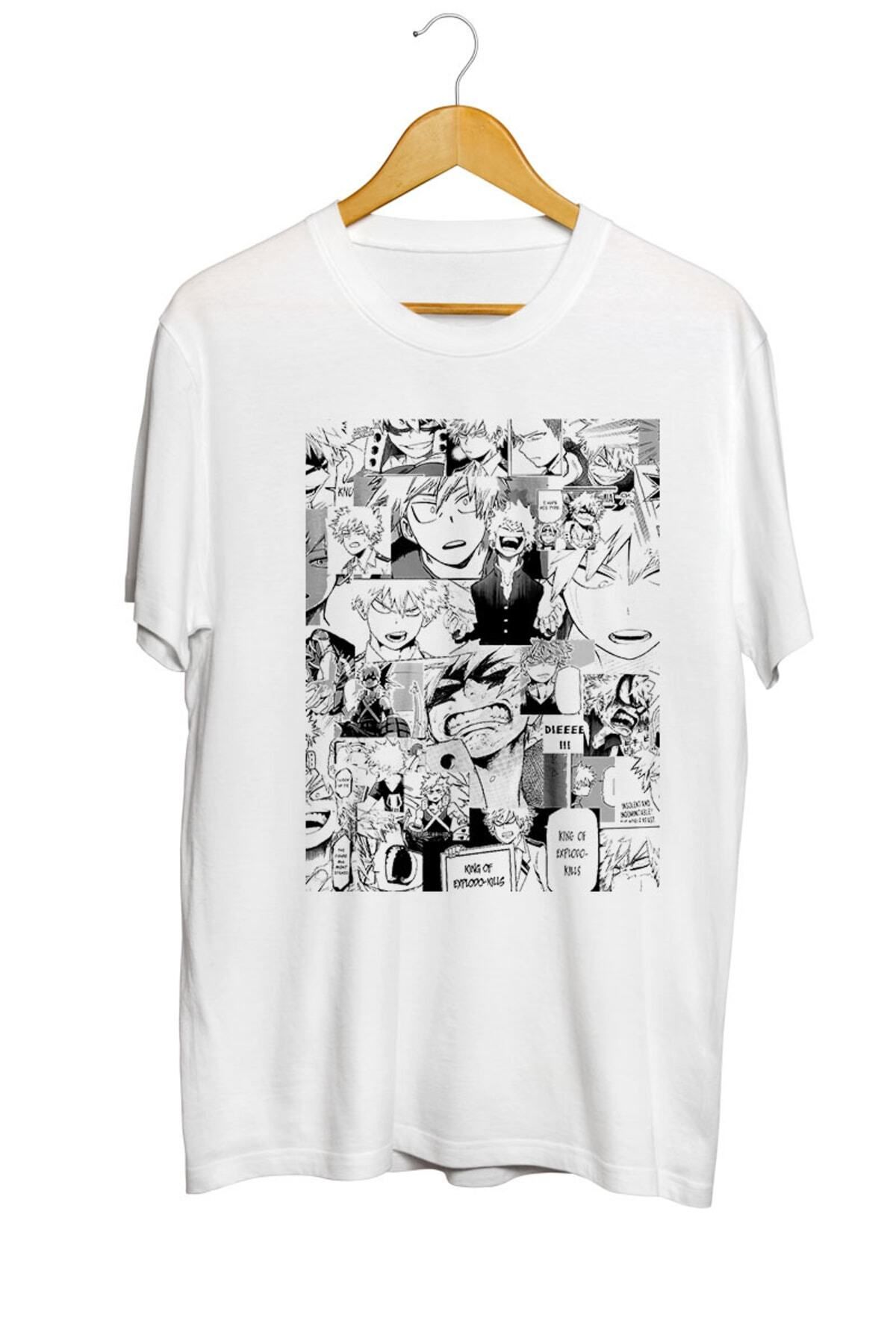 Miba Store Bakugou Katsuki Collage Anime Tişört