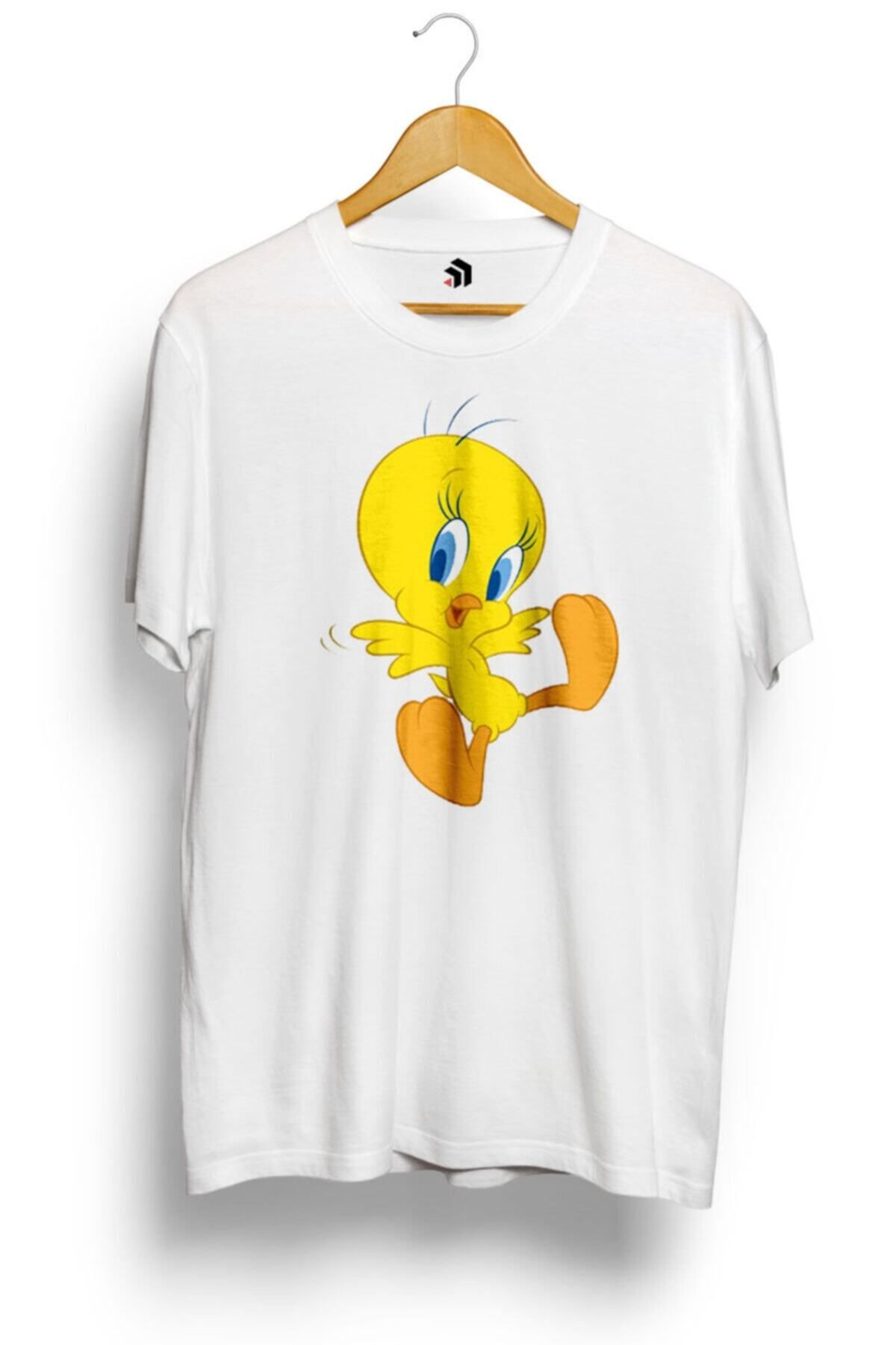 Miba Store Looney Tunes Tweety Bird Flying Baskılı Tişört