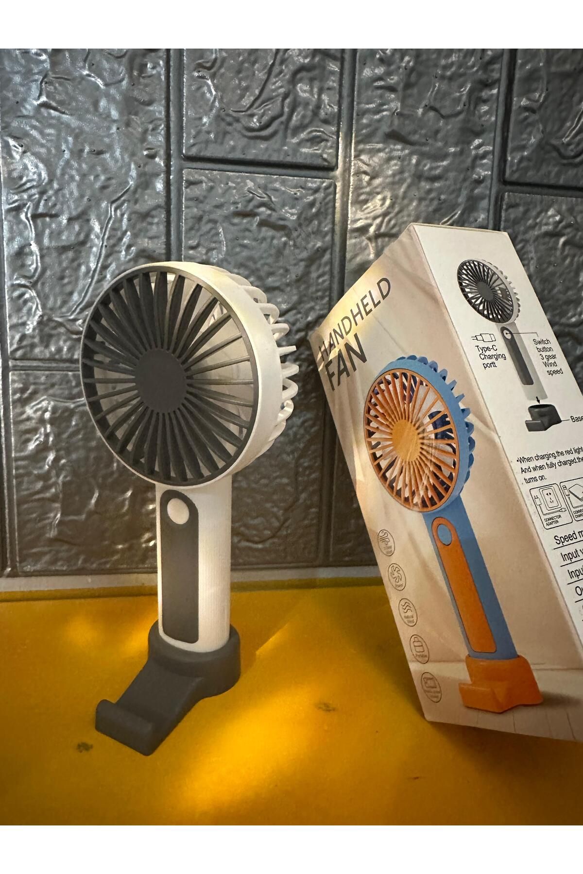DekoLab Fan Soğutucu Mini Vantilatör Klima Güçlü Serinletici Taşınabilir Şarjlı