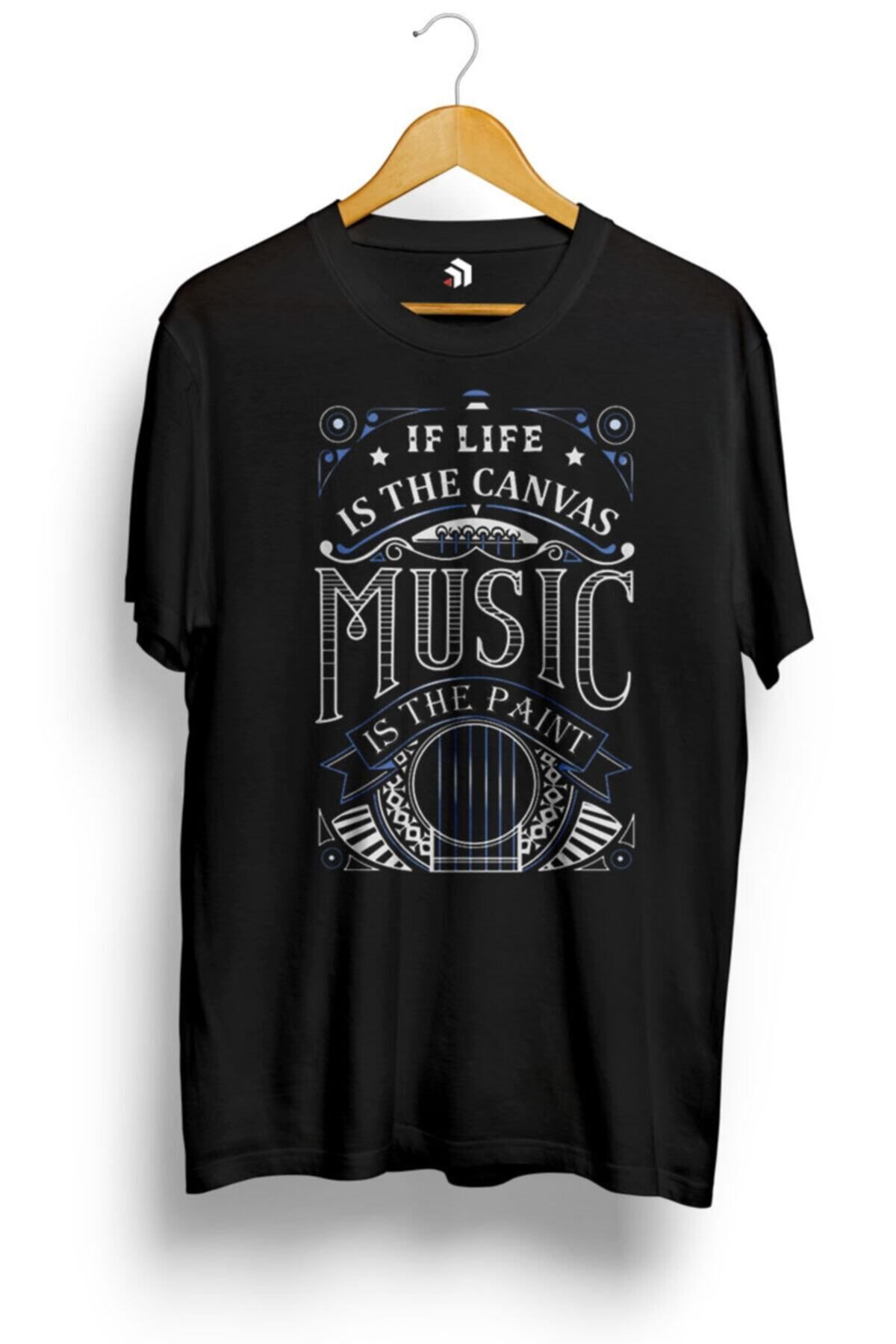 Miba Store If Life Is The Canvas Music Is The Paint Müzik Temalı Tişört