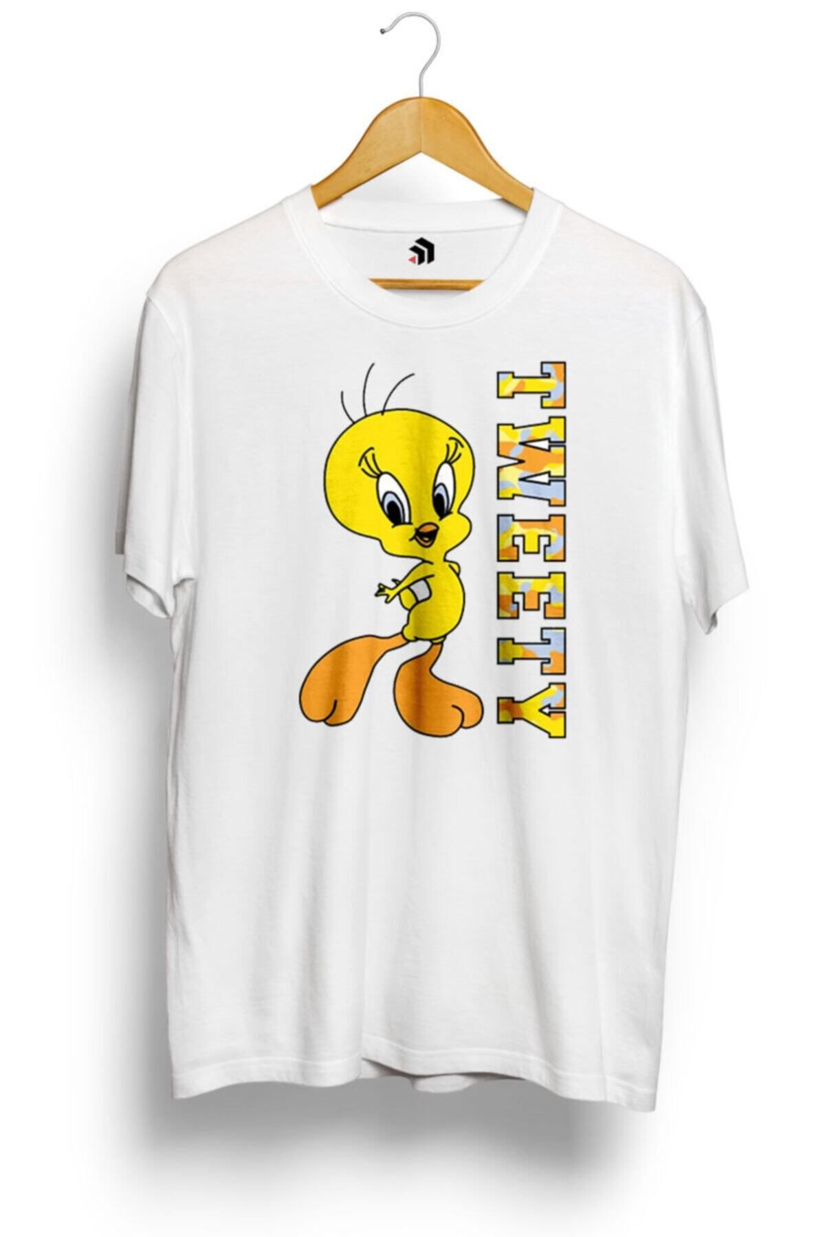 Miba Store Looney Tunes Tweety Camouflage Baskılı Tişört