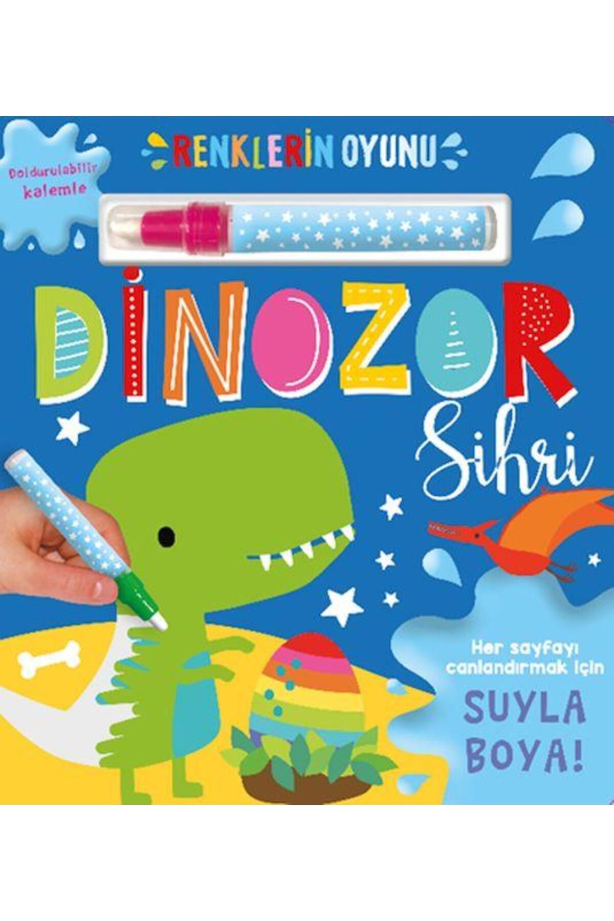 İndigo Kitap Renklerin Oyunu – Dinozor Sihri (Su Doldurulabilir Kalemli)