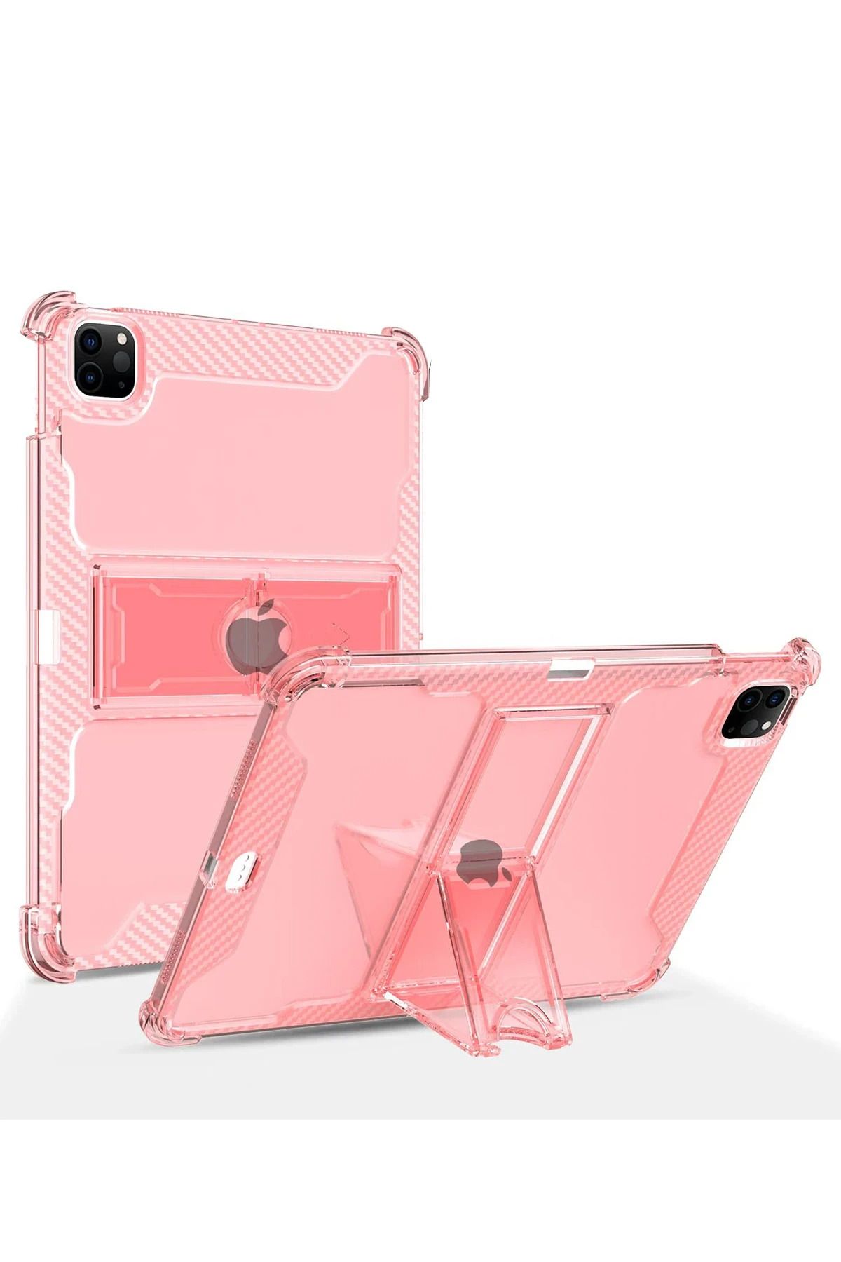 NANOSPACE iPad 10.2 (9.nesil) Kılıf Anti Şeffaf Standlı Tablet Silikon