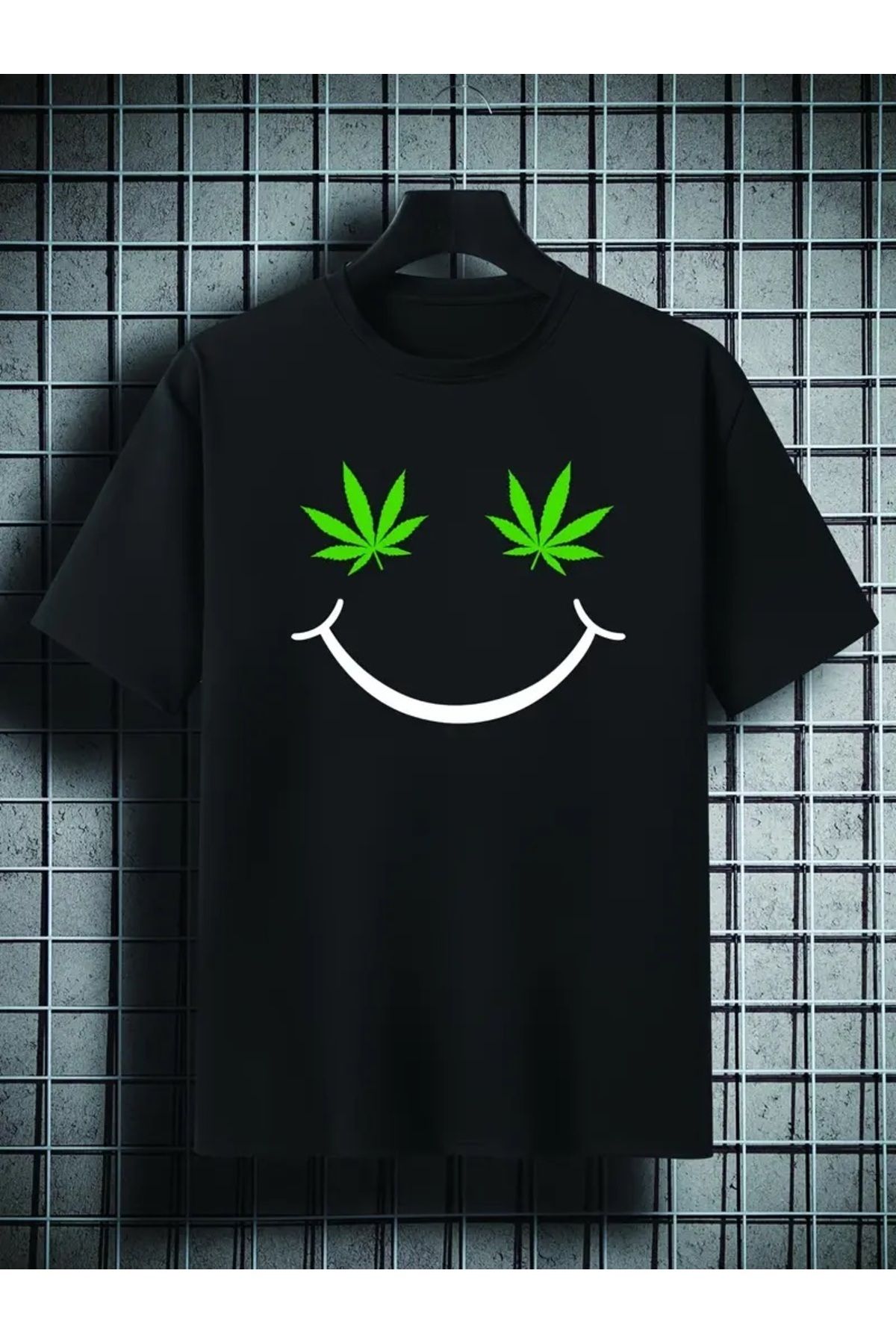 Hunors Sportswear & Company Unisex Kadın/Erkek Oversize Baskılı Pamuklu Bisiklet Yaka Kısa Kollu SİYAH T-shirt
