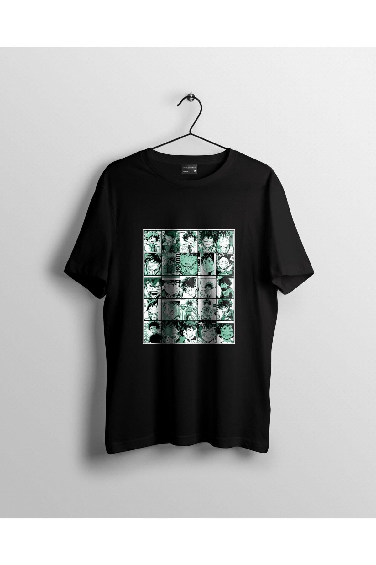 Miba Store Midoriya Izuku Collage My Hero Academia Anime Tişört