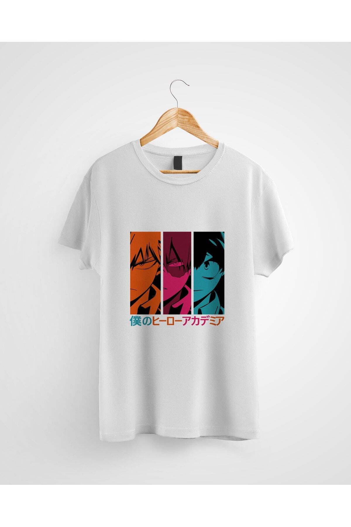 Miba Store Bakugo Izuku Todoroki My Hero Academia Anime Baskılı Tişört