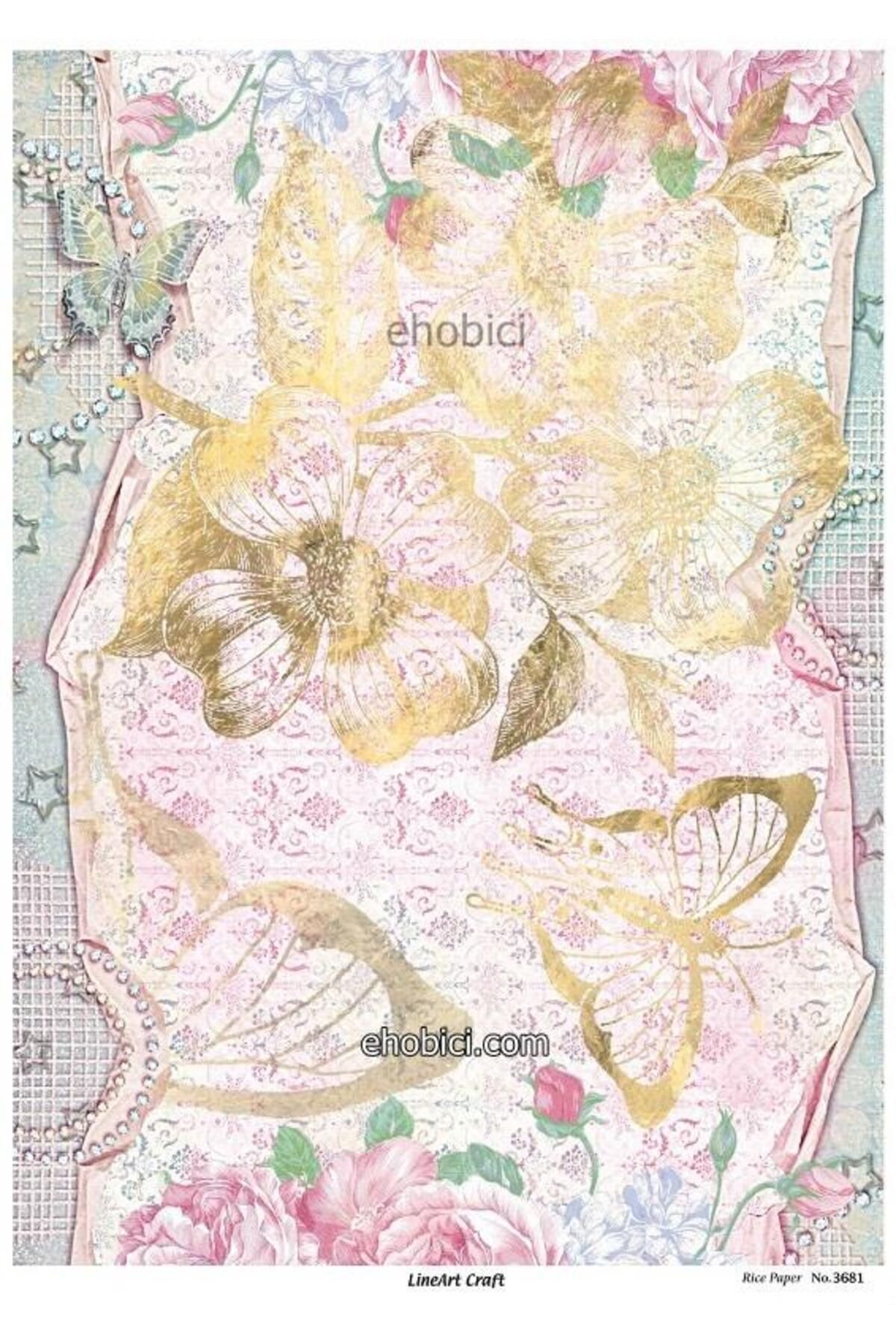ehobici Lineart Pirinç Dekopaj Kağıdı - 3681