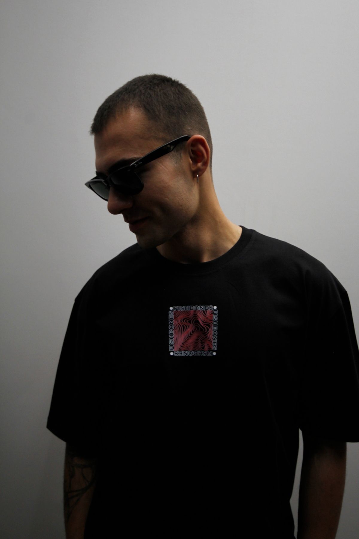 Fishbones Unisex Oversize 'Change' Geniş Kalıp Tişört