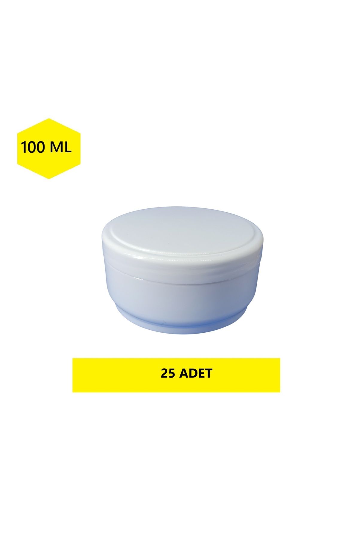 demethome 100 Ml Boş Pomat-krem-kozmetik Kutusu 100 cc Plastik Krem Kavanozu 1-5-10-25-50-100-250 Adet Şeçenek