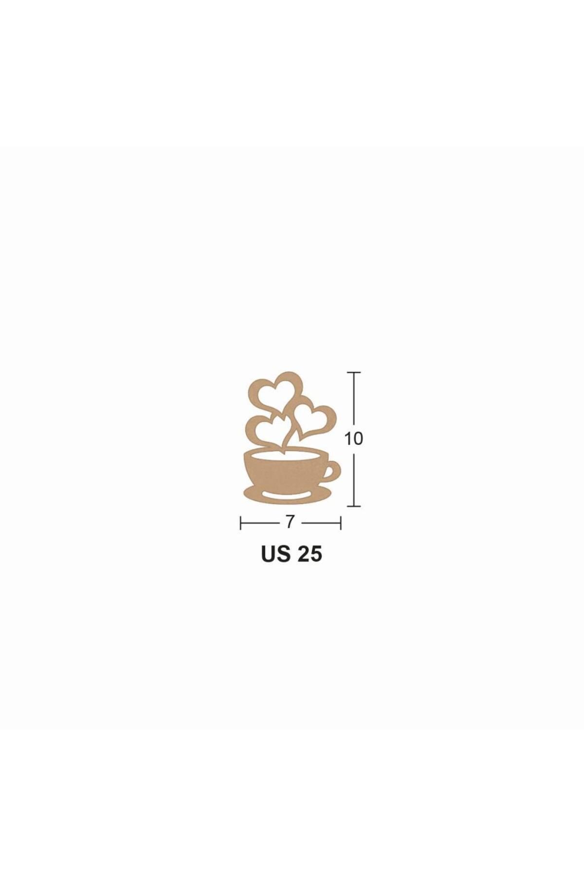 İstanbul Hobi Ahşap Fincan 10x7cm 8mm US25