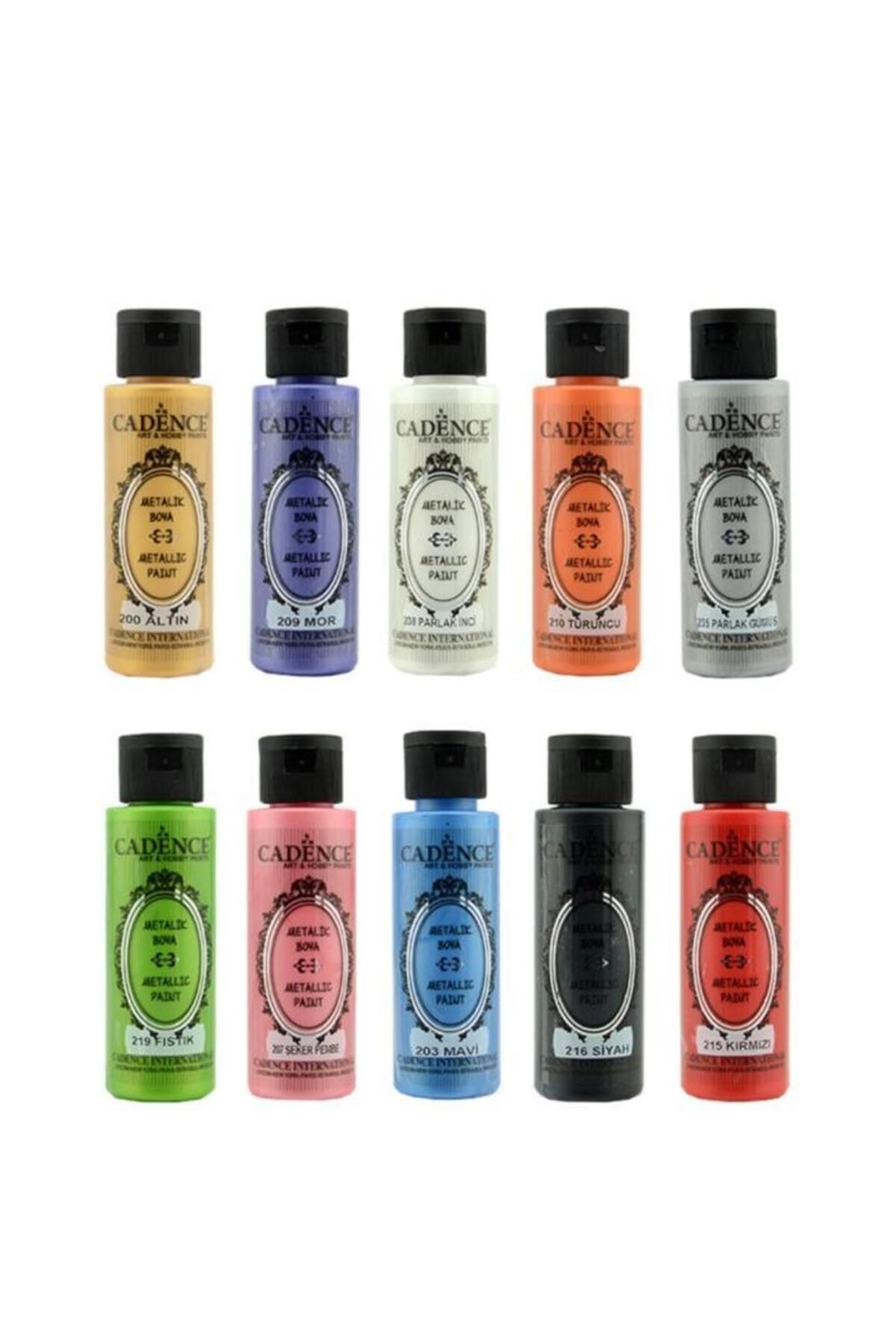 Cadence Metalik Boya Seti 10 Renk 70ml