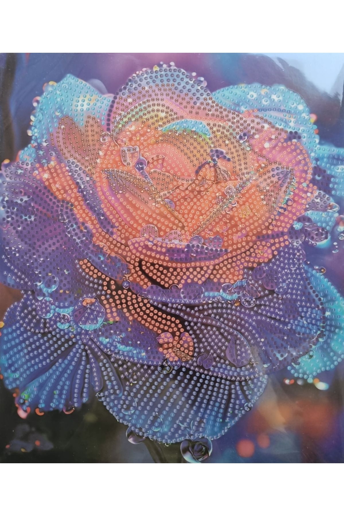 Hobiline Boncuklu Taşlı Mozaik Elmas Goblen Pano Tablo Resim Puzzle Çocuklar için 21x25