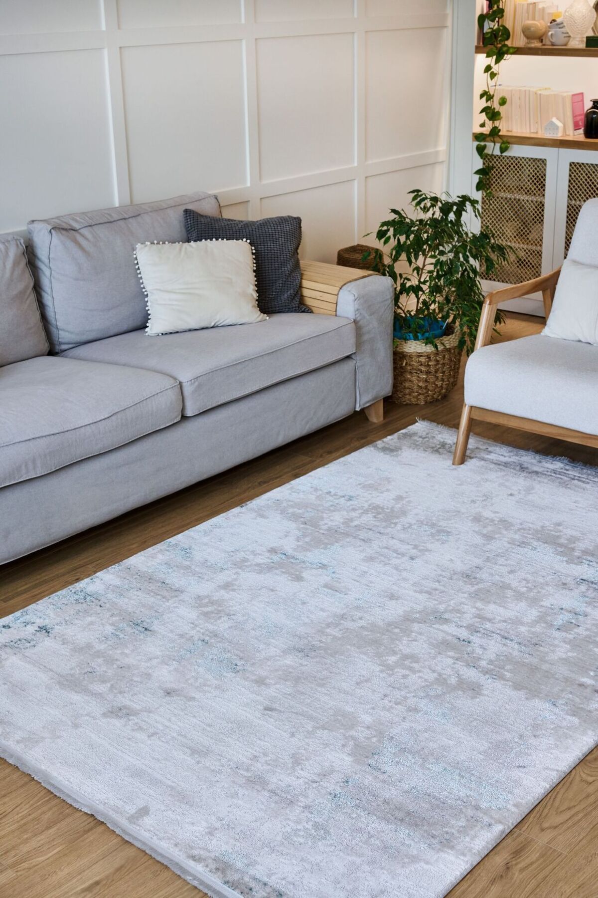 akbel halı & yatak exclusive home design Lima 6211 Aqua - Polyester Şönil Halı | Dokuma Tabanlı Model