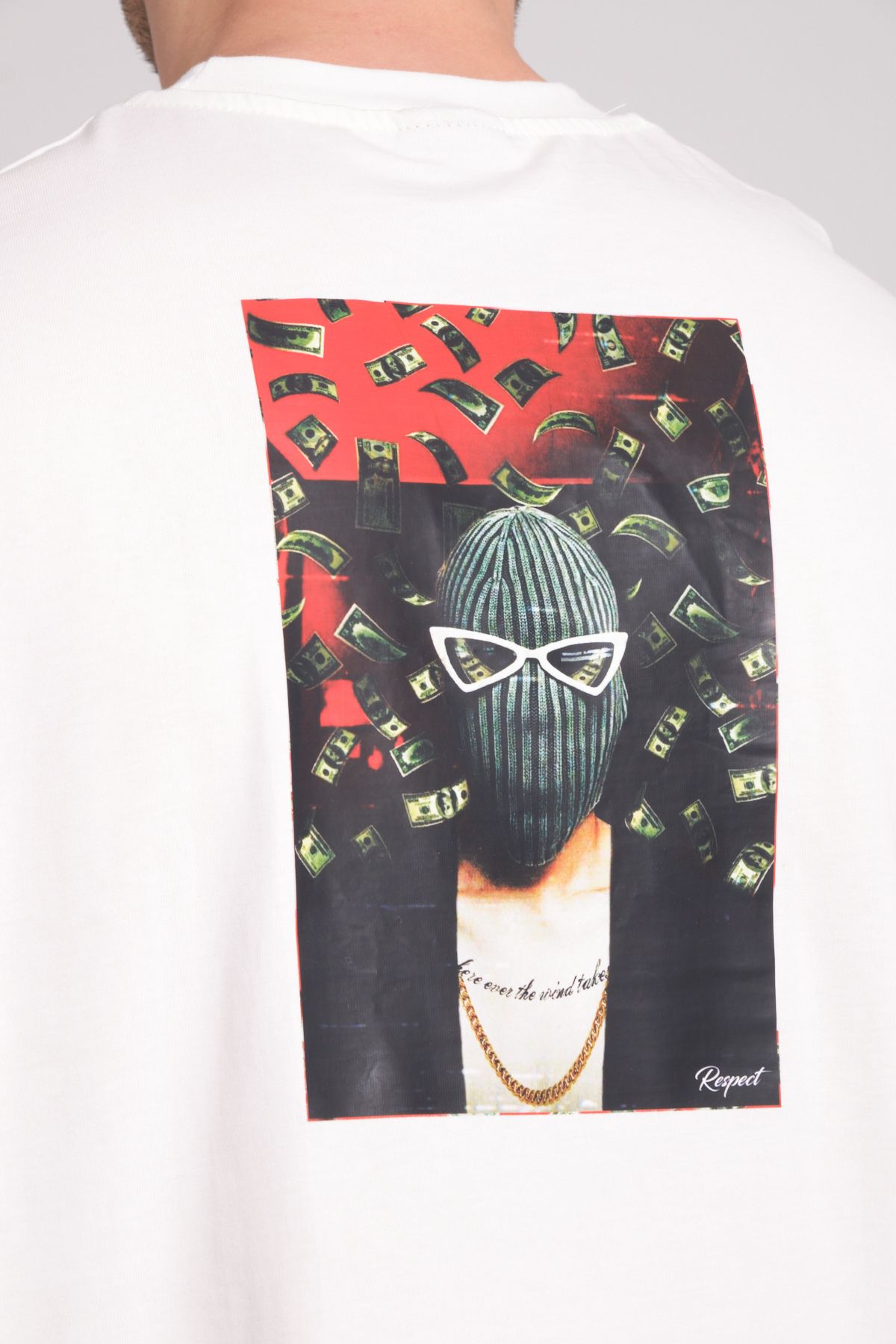 RESPECT FACTORY Maske Baskılı-Oversize-T-shirt
