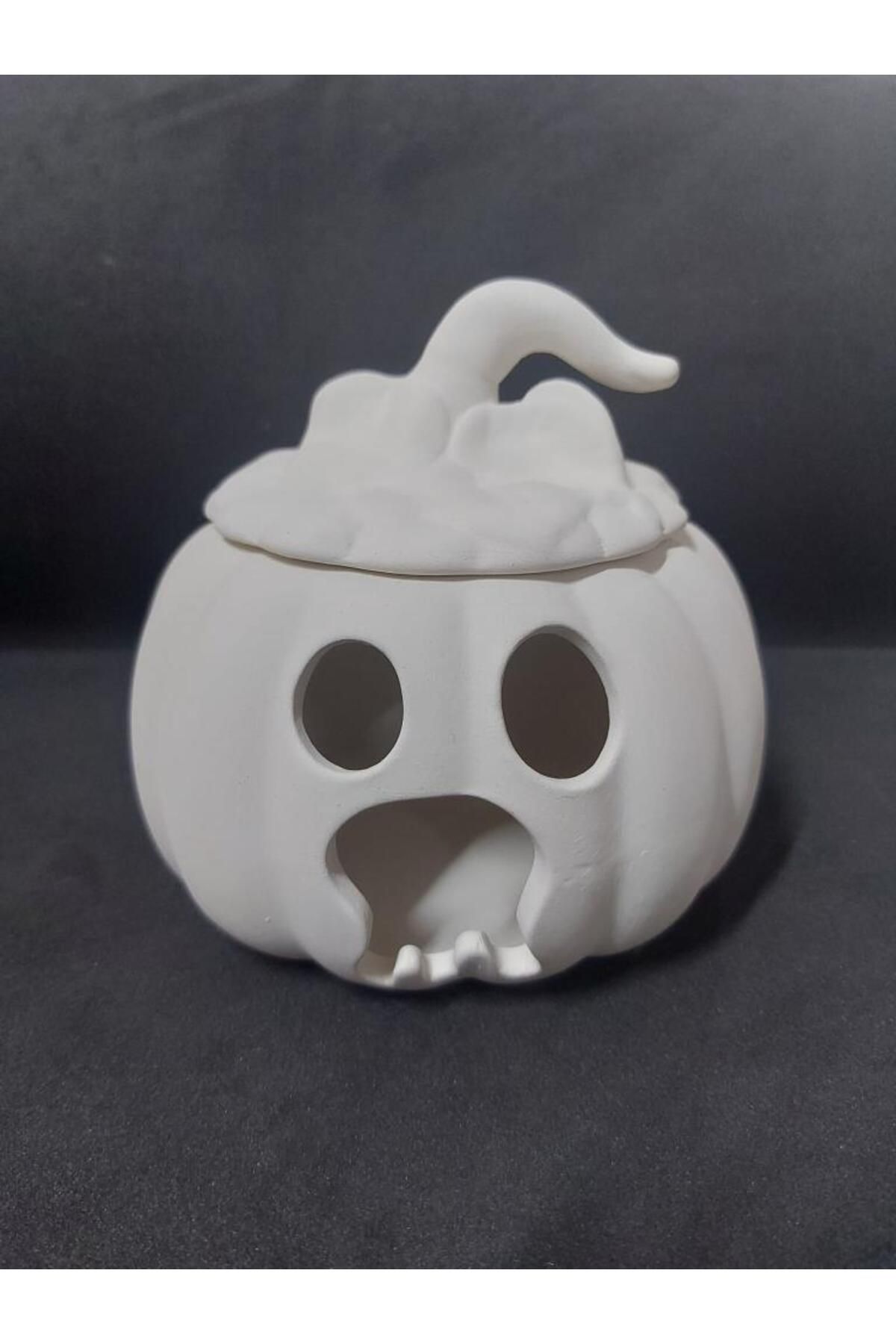 Lider Seramik Seramik Hallowen Balkabağı 15x14cm Cadılar Bayramı