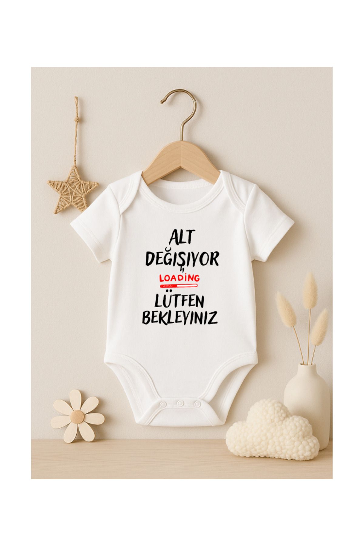 MODAT Alt Değişiyor Lütfen Bekleyin Yazı Bebek badi