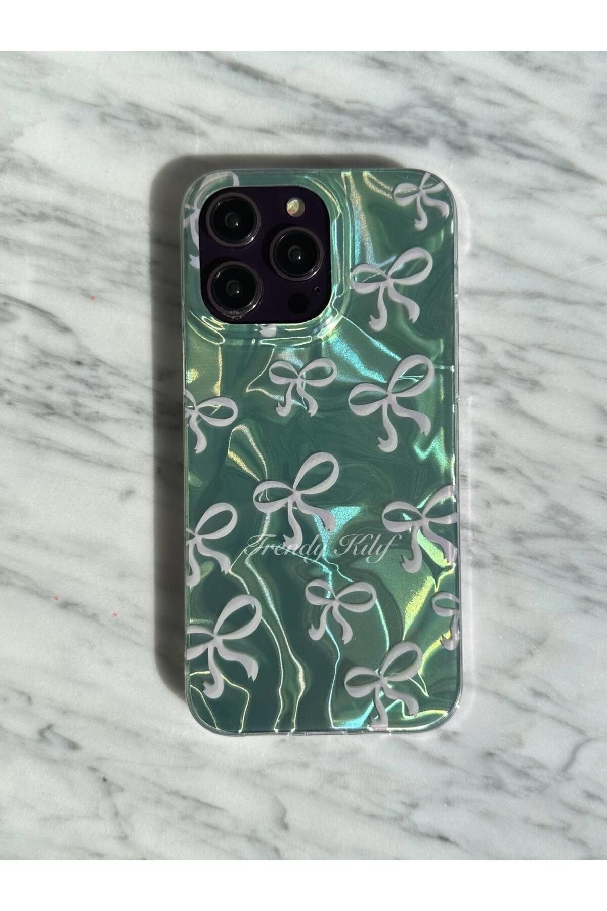 TRENDY KILIF iPhone (16 PRO MAX) uyumlu Hologram Fiyonklu Kılıf