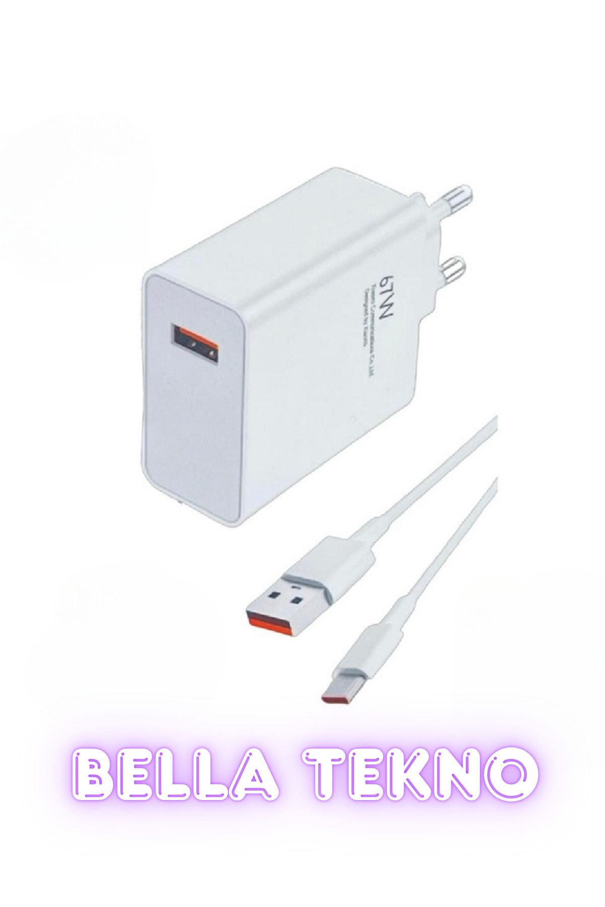 BellaThec Redmi Samsung 67W Turbo Fast Hızlı Şarj Cihazı A Kalite Güçlü Adaptör