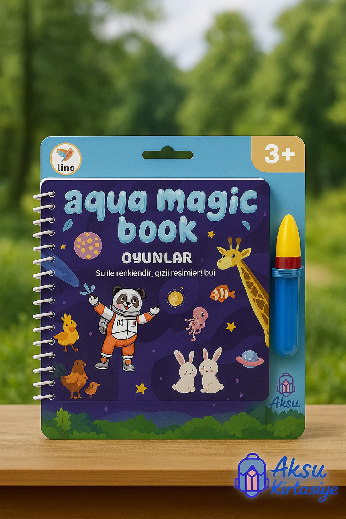 Venino Lino Oyunlar Magic Book Sihirli Sulu Boyama Kitabı