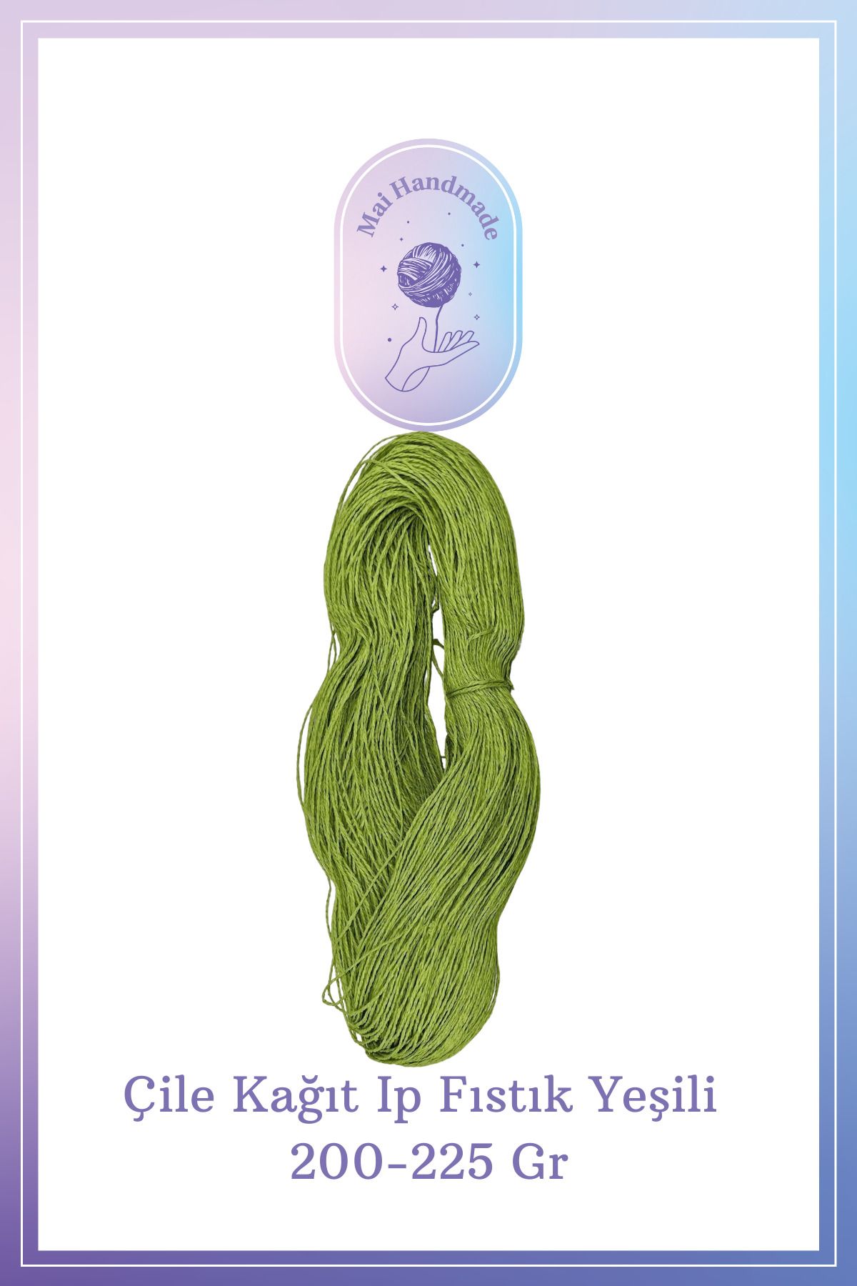 Mai Handmade Hobby ve Örgü Evi Kağıt Ip 200-225 gram Örgü Ip