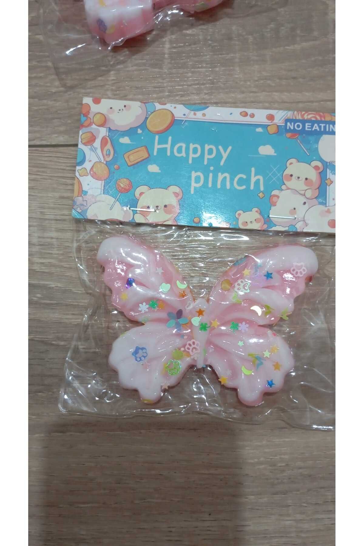 Umut Kelebek sukuşi squishy stres oyuncağı yumuşacık jel oyuncak skuşi Orta Boy Kelebek Temalı Sukuşi