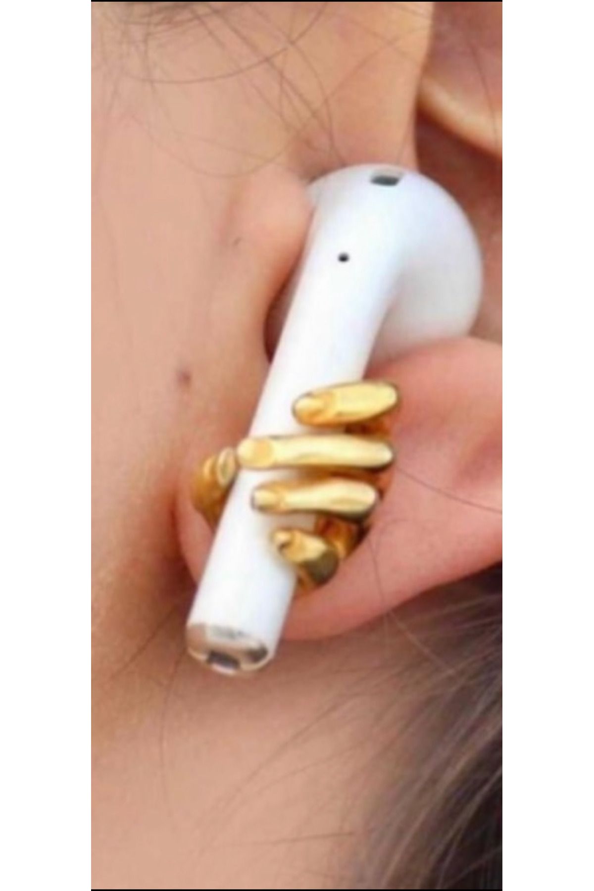 Wind Silver Airpods Küpe Tek 925 Ayar
