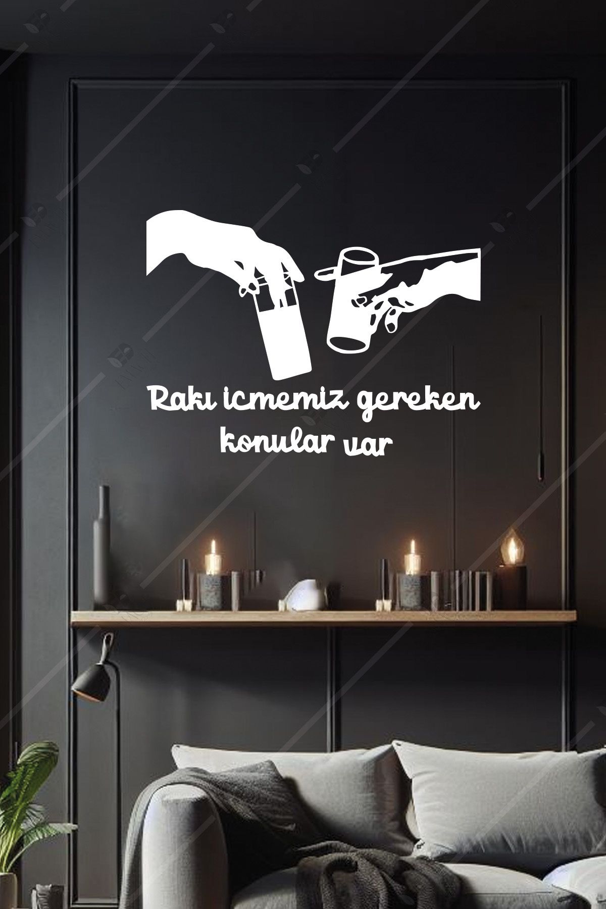 Emach Dizayn Rakı içmemiz gereken konular var Ahşap Duvar Dekorasyonu