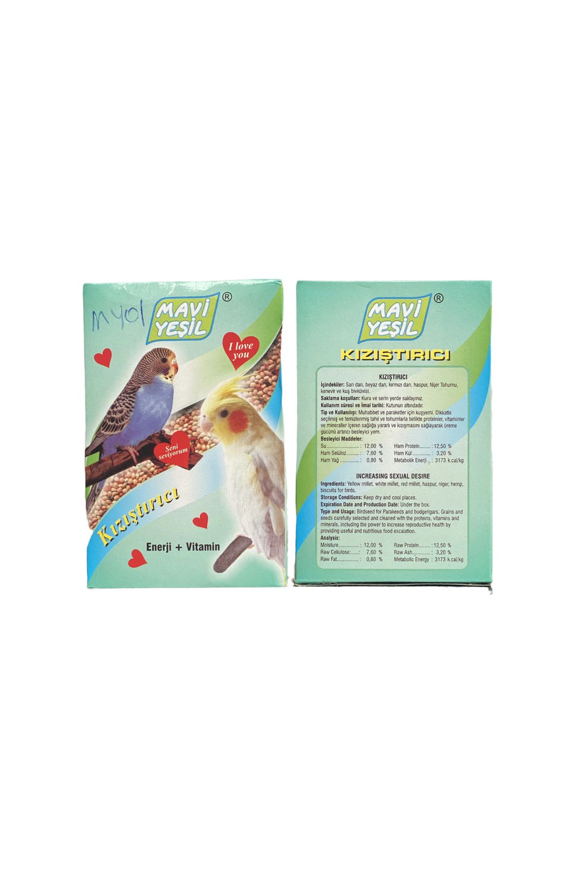 Mavi Yeşil Berra Kızıştırıcı Enerji + Vitamin 200 gr