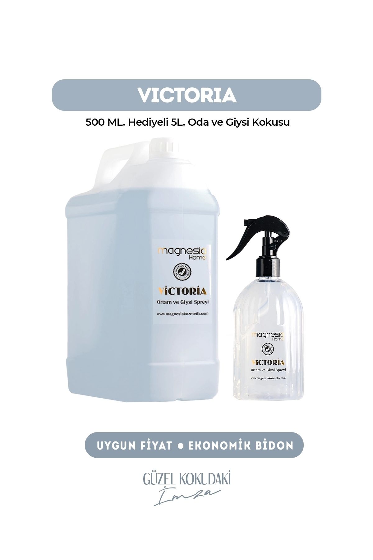 Magnesia Kozmetik Pure Touches Magnesia Victoria Parfüm Sprey Oto,Ortam ve Tekstil Spreyi 5 Lt. Yüksek kalıcılık