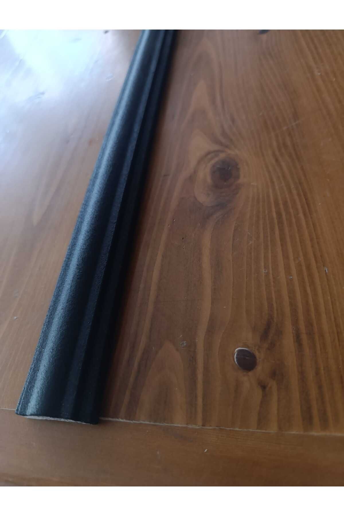 GÜÇLÜ 1 Adet (1 MT) Duvar Kaplama Dekoratif Boyalı Strafor Köpük Çıta (4 CM'LİK) - SİYAH Renk