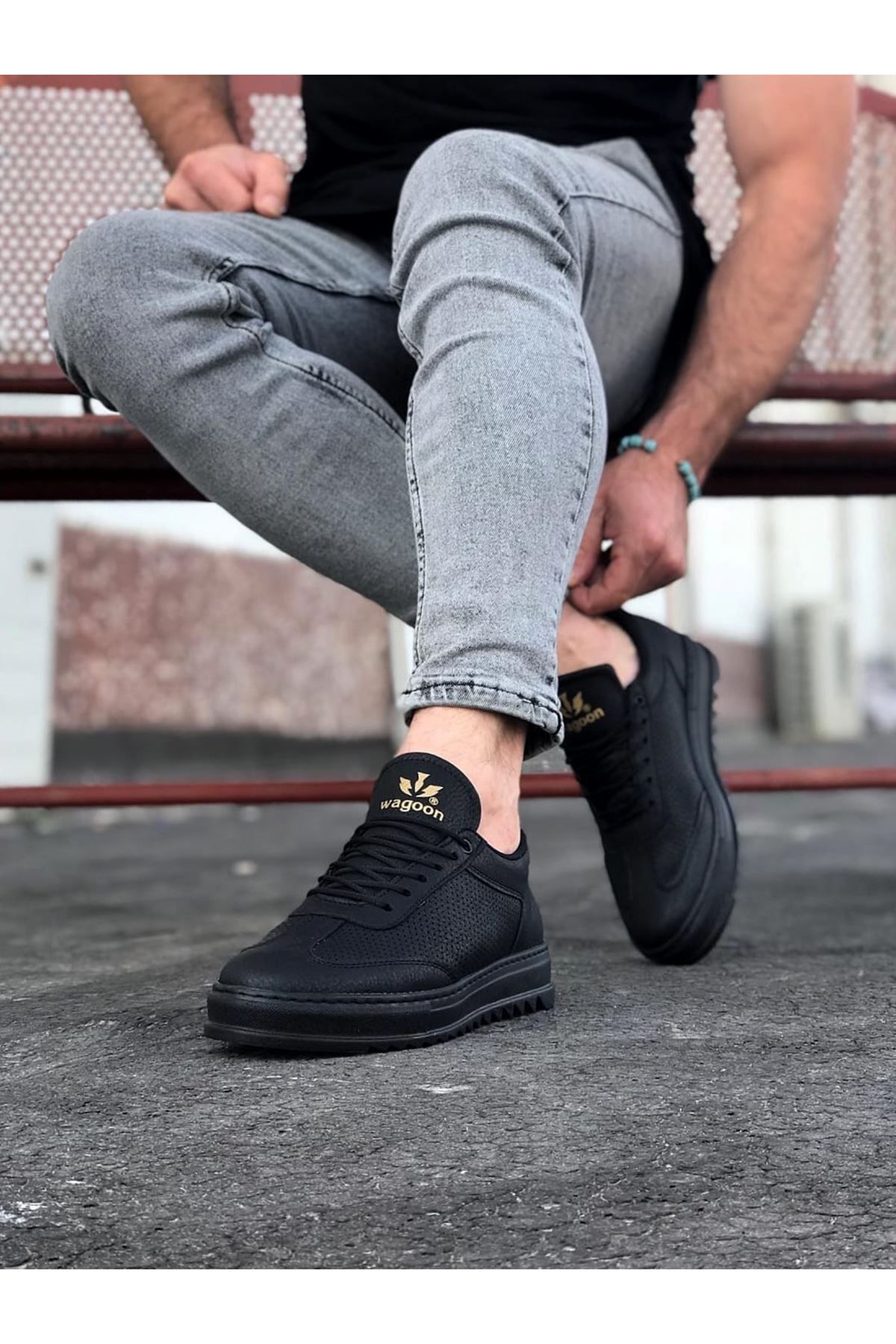 GETFAY WG022 Kömür Erkek Casual Ayakkabı