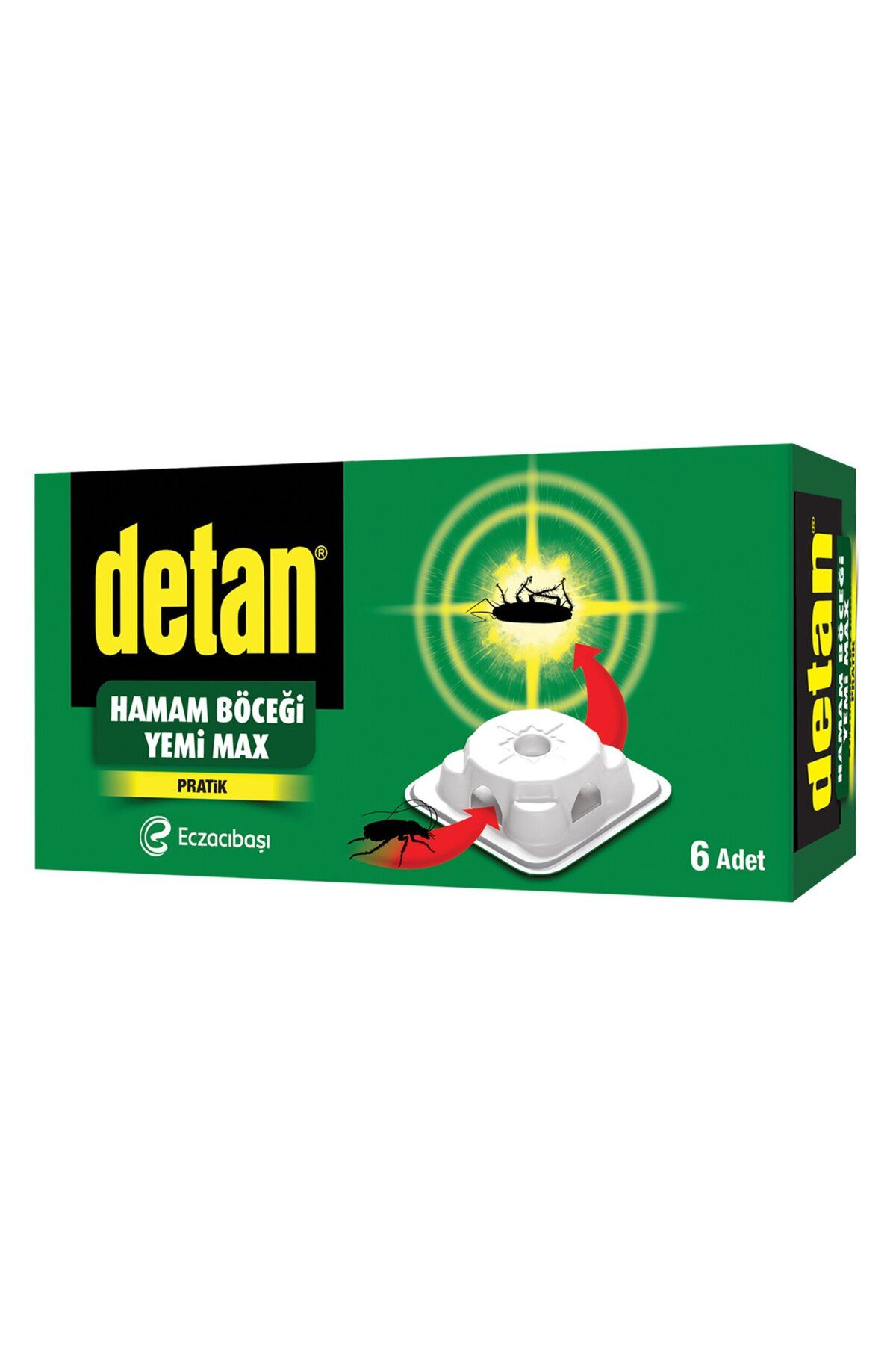 Detan Hamam Böceği Yemi Max 6 Adet