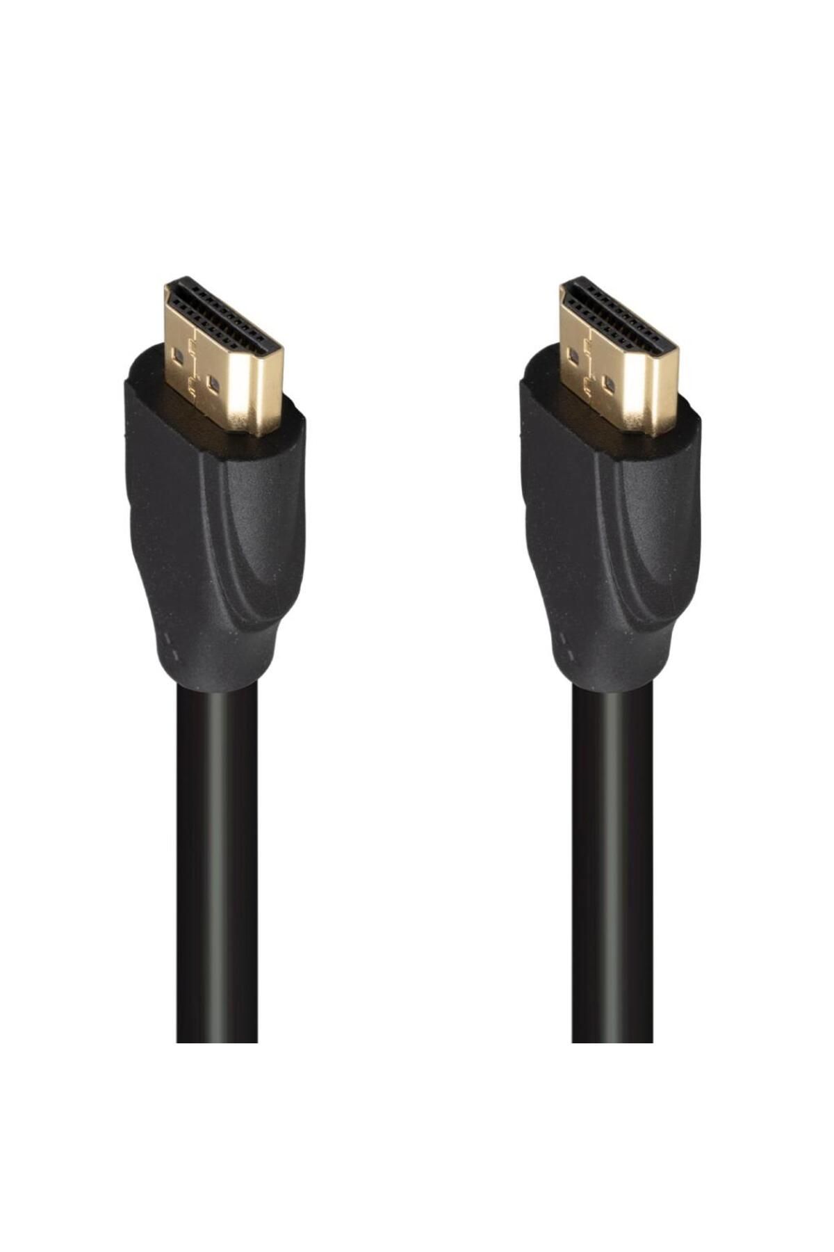 Aydoganticaret44 FULLY G-507K PLASTİK DÜZ SİYAH 25 METRE GOLD POŞETLİ HDMI KABLO