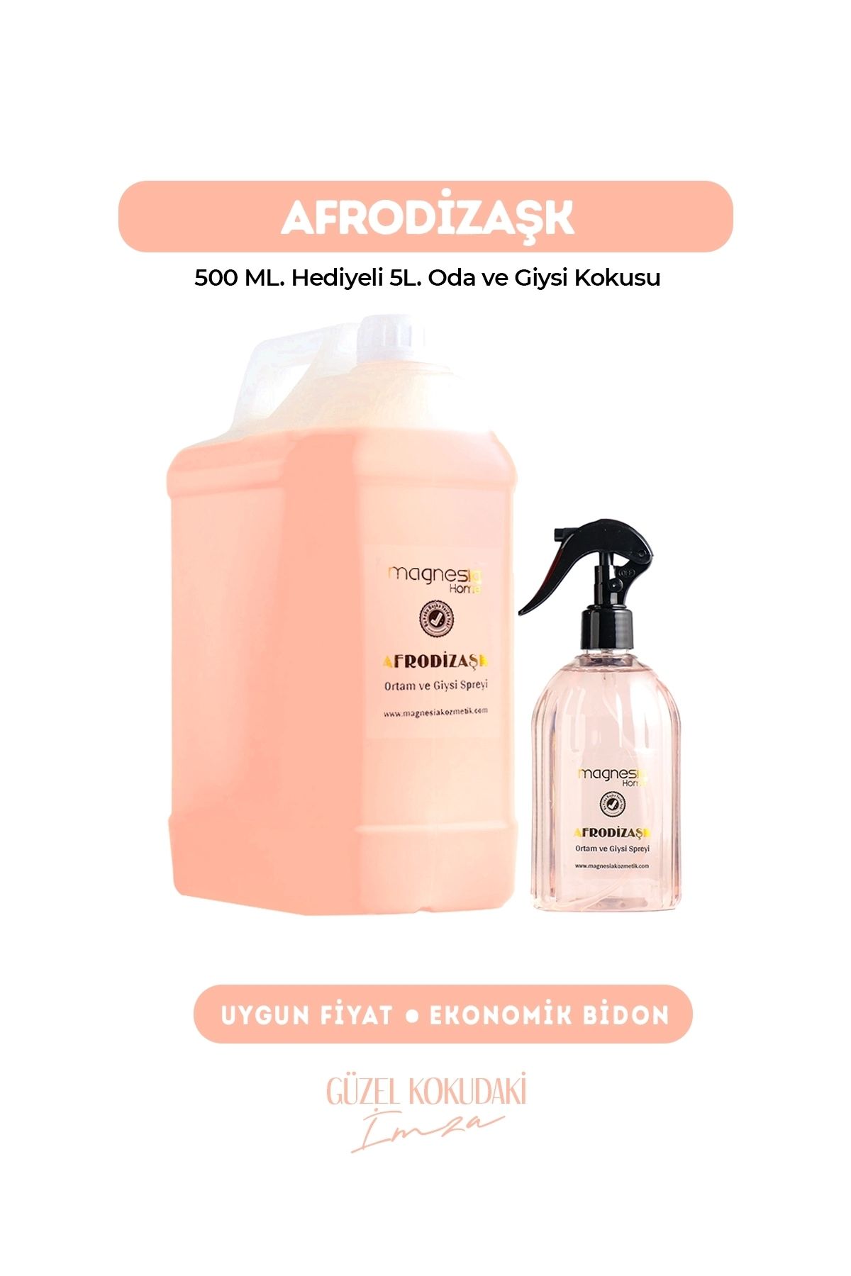 Magnesia Kozmetik Pure Touches Magnesia Afrodizaşk Parfüm Sprey Oto,Ortam ve Tekstil Spreyi 5 Lt.Yüksek kalıcılık