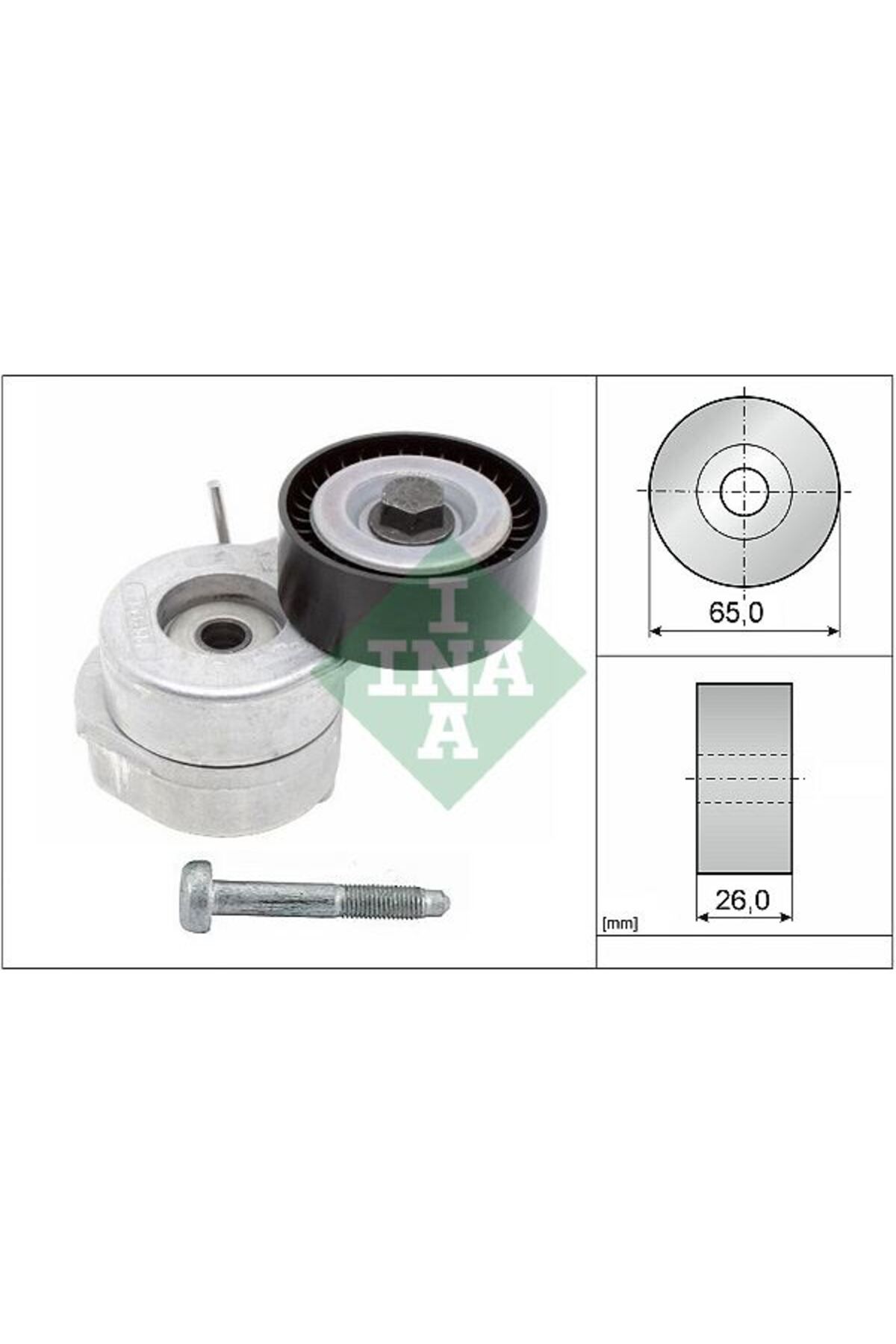 İna 534007010-ALTERNATÖR GERGİ RULMANI KÜTÜKL DOBLO-PALIO-ALBEA-FIORINO-NEMO-BIPPER-PUNTO-FORD KA 1.3MTJ