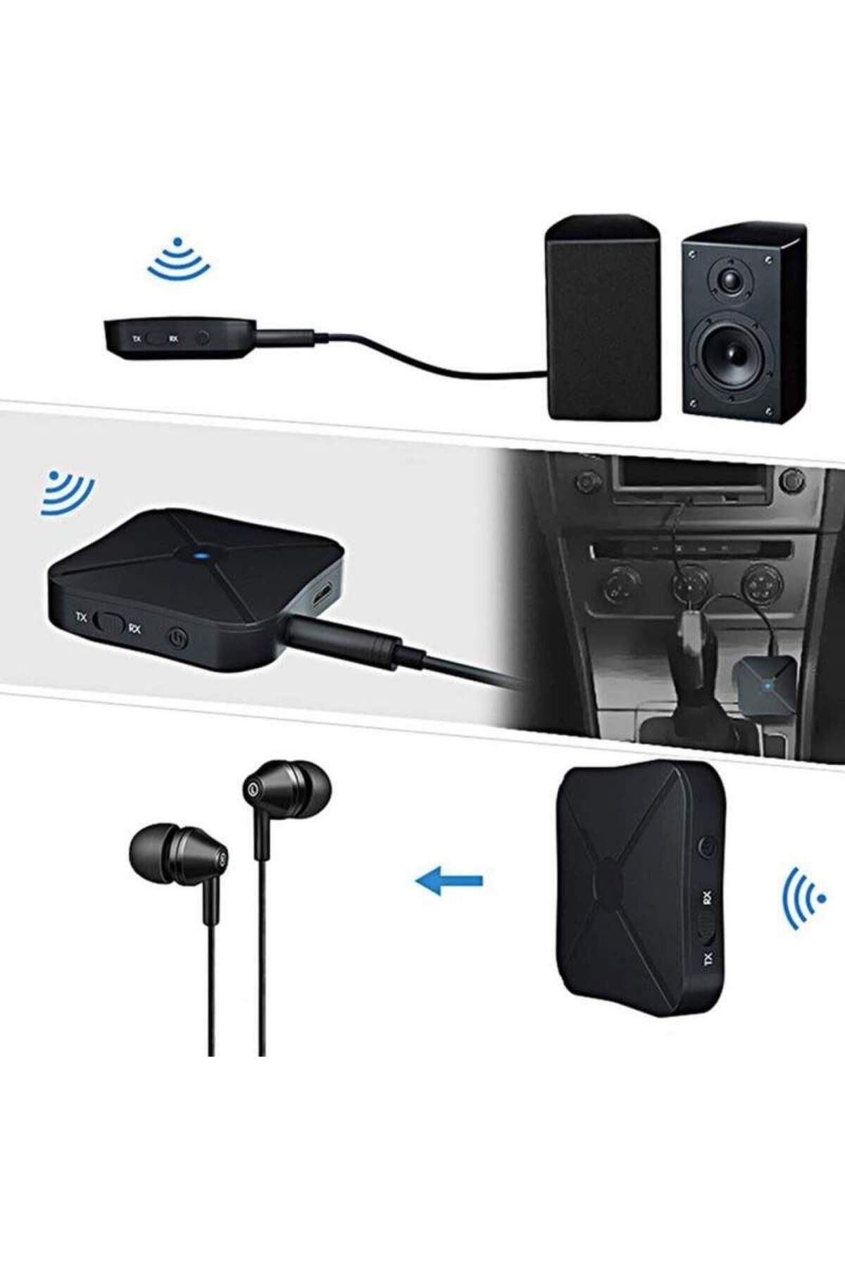 SIKS-KN319 SIKS Audio Transmitter and Receiver, 2 in 1, Wireless, Bluetooth 5.0 Compatible, Stereo Audio 4