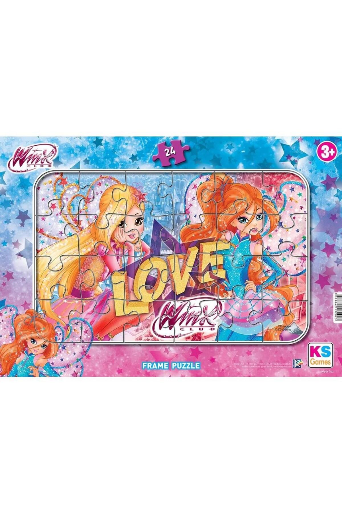 Ks Games Frame Puzzle Winx 24 Parça Frame Çocuk Puzzle