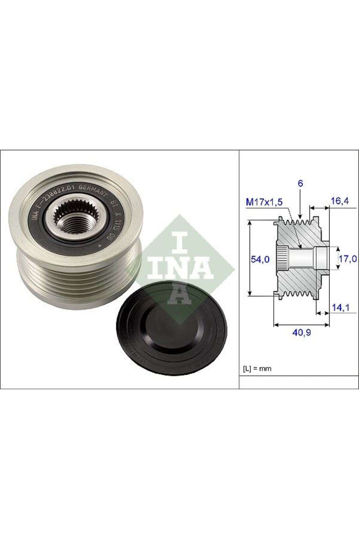 İna ALTERNATÖR KASNAĞI RULMANLI BRAVO II 06 DOBLO 10 LINEA 09 PUNTO 05 STILO 04-07 -DUCATO 11