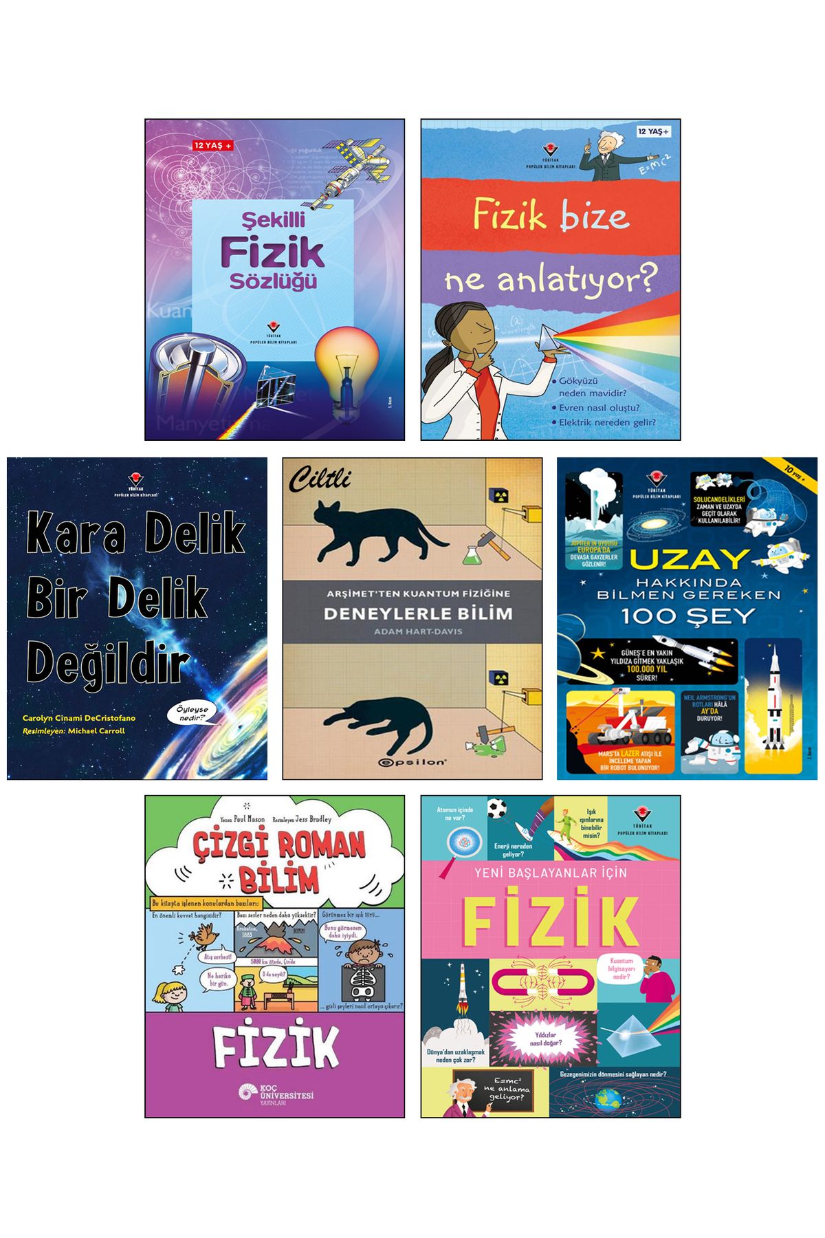 Tübitak Yayınları Fizik Bize Ne Anlatıyor? Yeni Başlayanlar için Fizik Bilim Kara Delik Uzay Kuantum Fiziği Arşimet