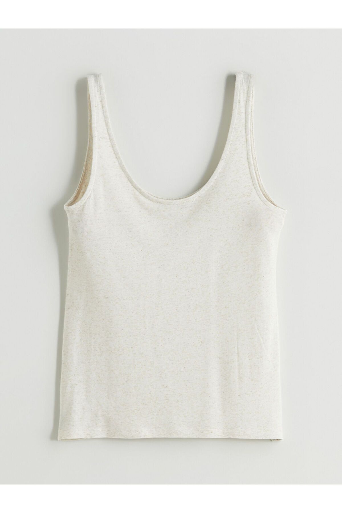 LC Waikiki-Sparkling επιλογές από το Shining Store |   Γυναικείο εσώρουχο Ecru U Neck Linen Mixed 6
