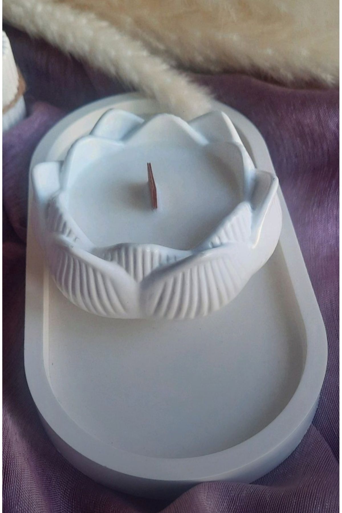 Songülün hobi dünyası merhaba Lotus çiçeği dekor tabak 2 li set
