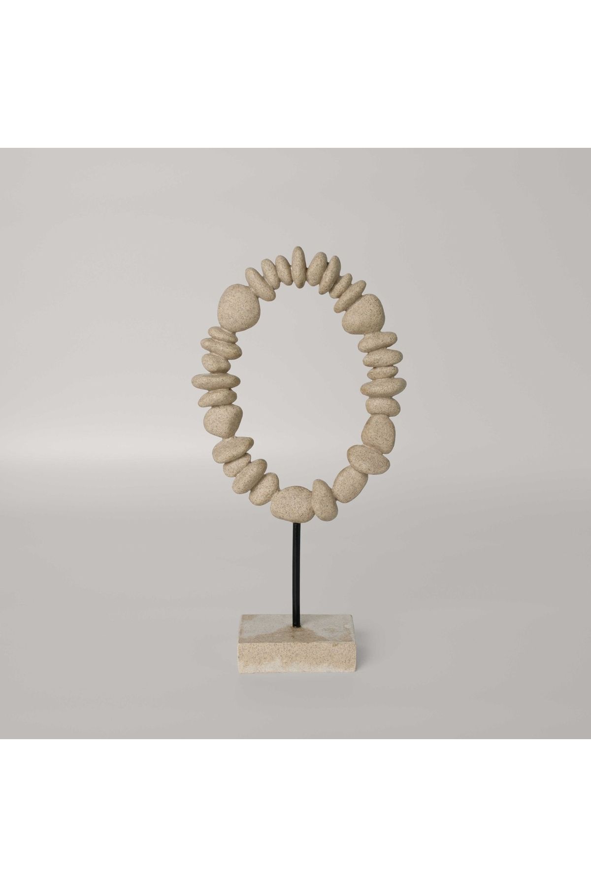 Saatistan Doğal taş çelenk 17x6x34 cm, şık ve zarif dekoratif ürün