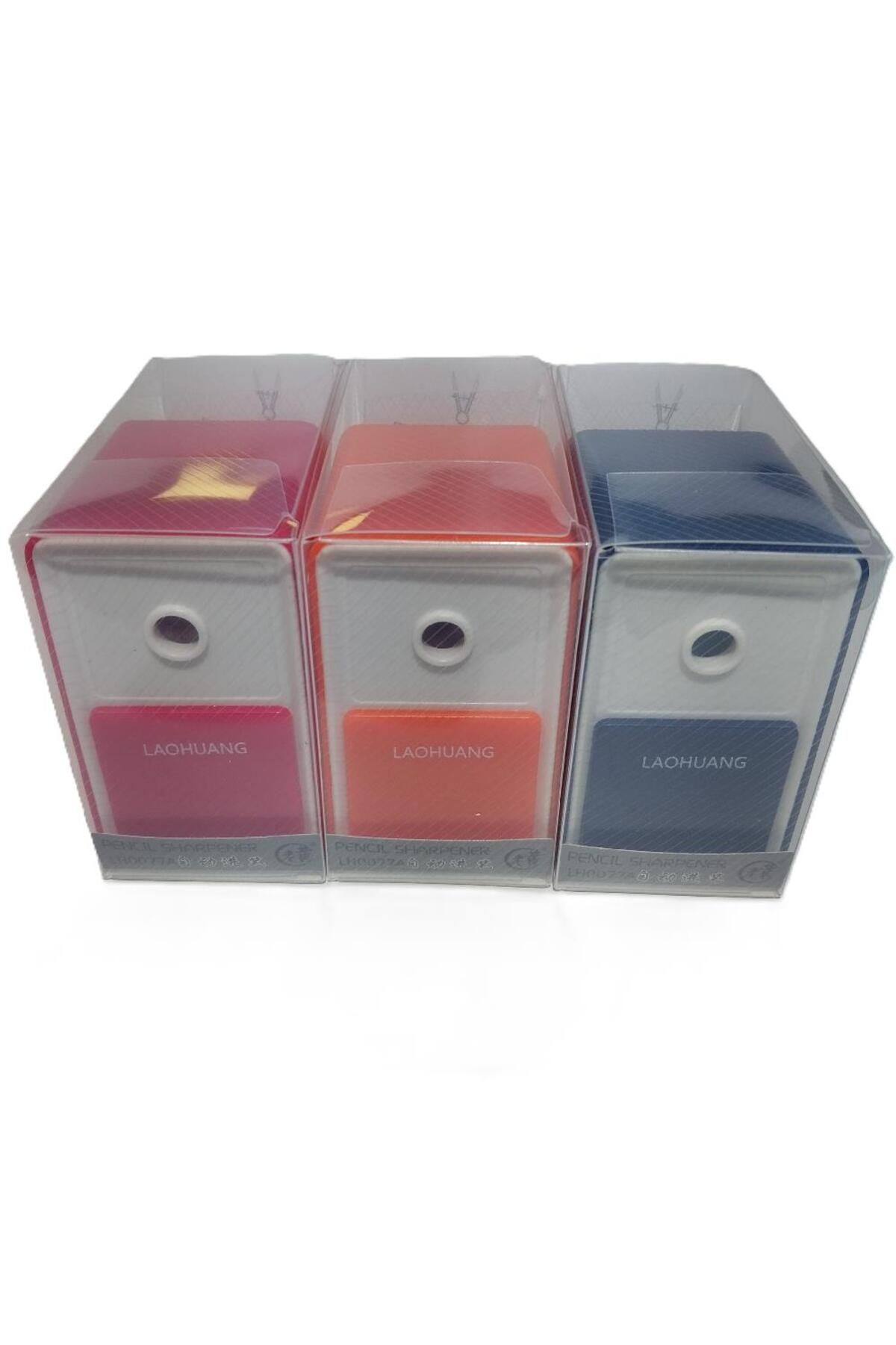 Bafix-Pencil Sharpener with Sleeve Lao Huang Pencil Sharpener with Sleeve (Mixed Color 1 Piece) 3
